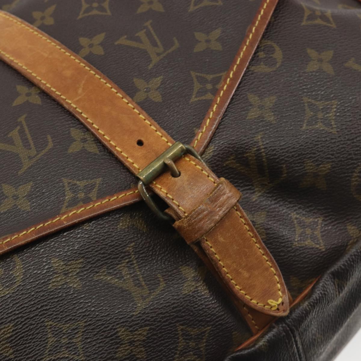 LOUIS VUITTON Monogram Saumur 35 Shoulder Bag M42254 LV Auth ep15155