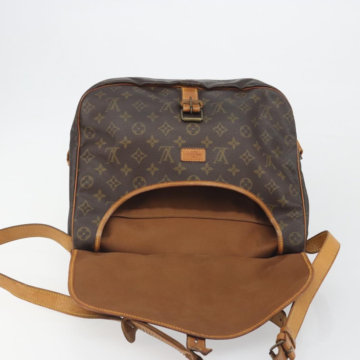 LOUIS VUITTON Monogram Saumur 35 Shoulder Bag M42254 LV Auth ep15155