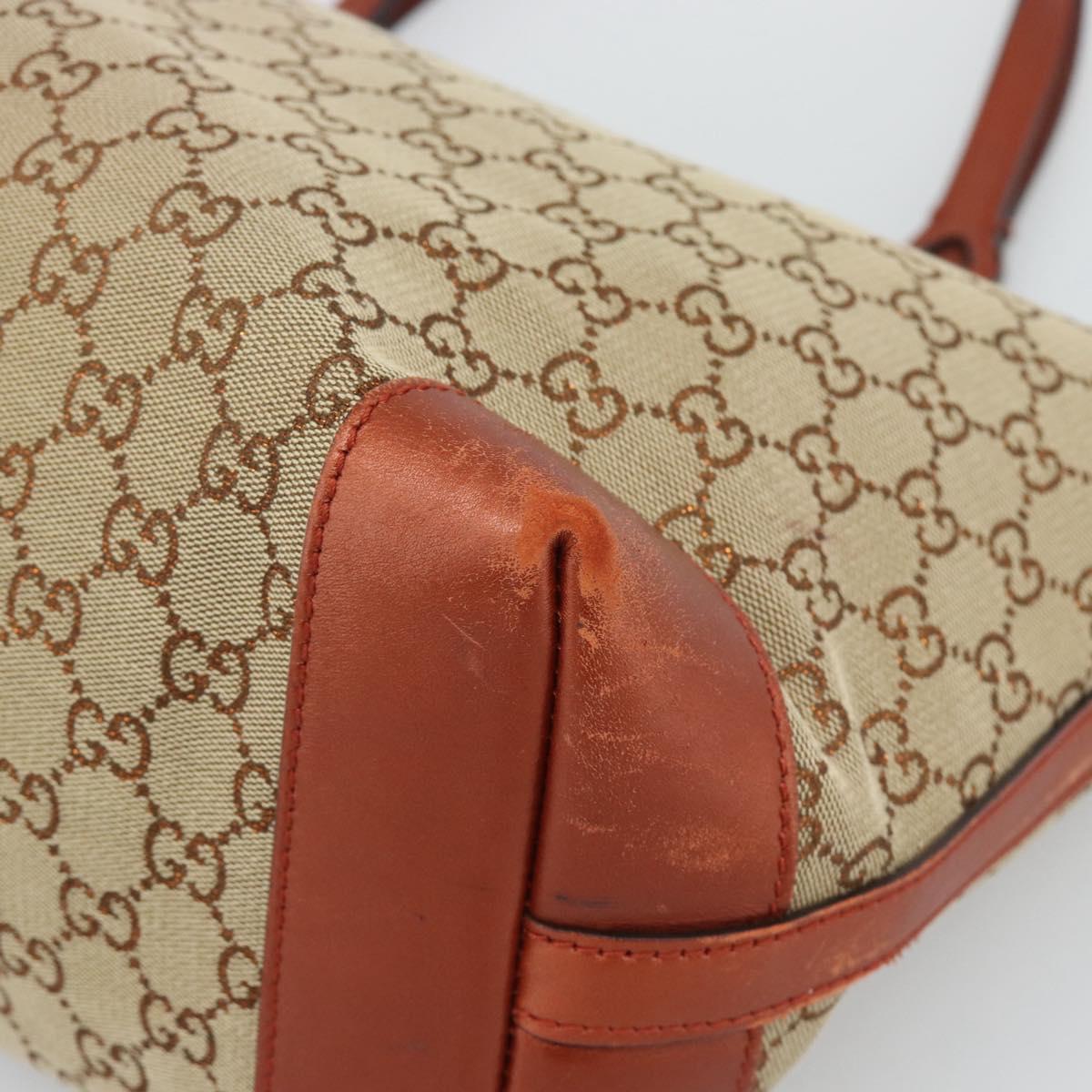 GUCCI GG Canvas Tote Bag Beige Red 247209 Auth ep15164