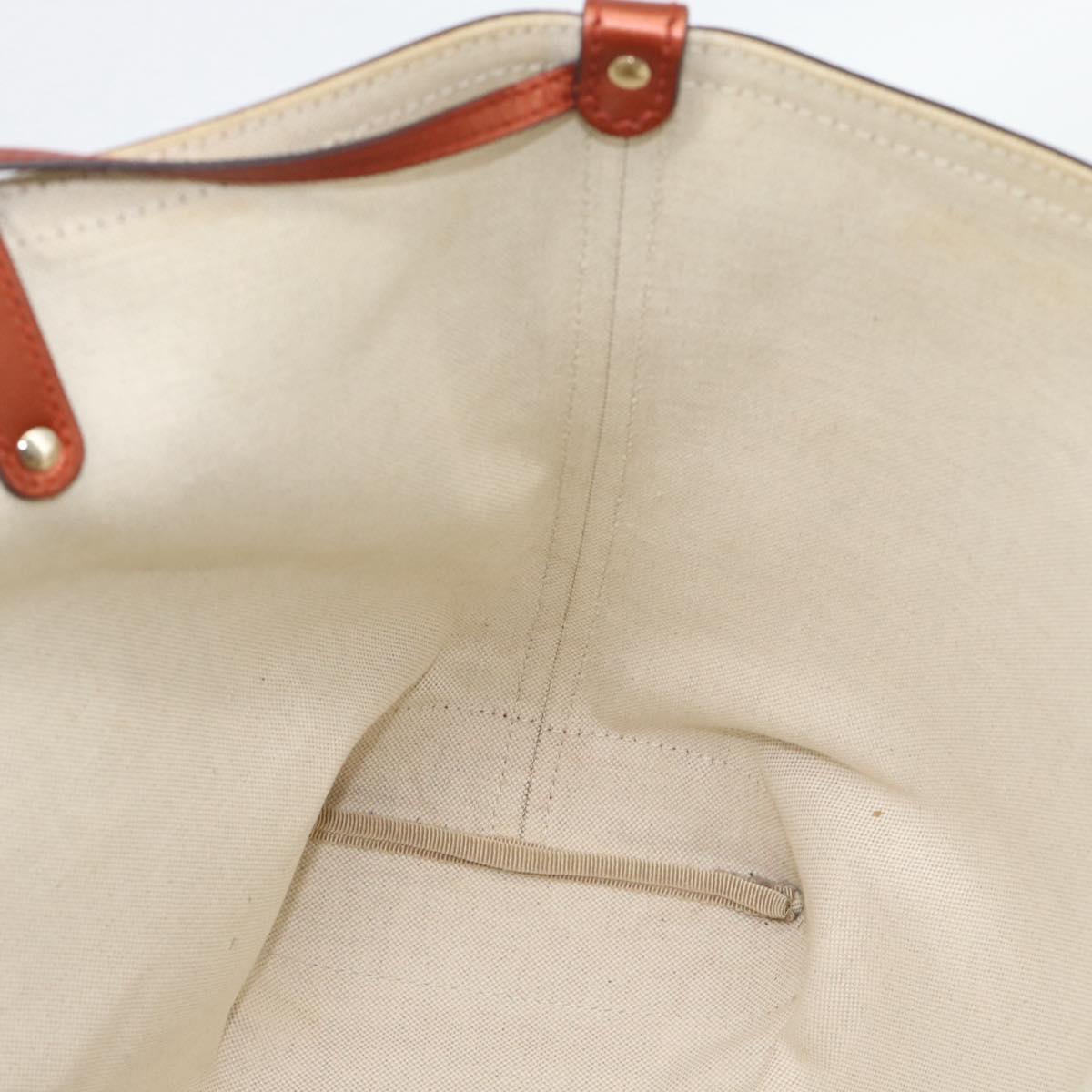 GUCCI GG Canvas Tote Bag Beige Red 247209 Auth ep15164