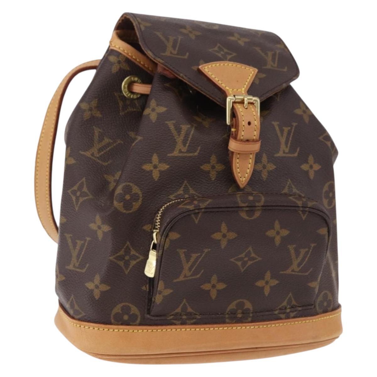LOUIS VUITTON Monogram Montsouris PM Backpack M51137 LV Auth ep15175V