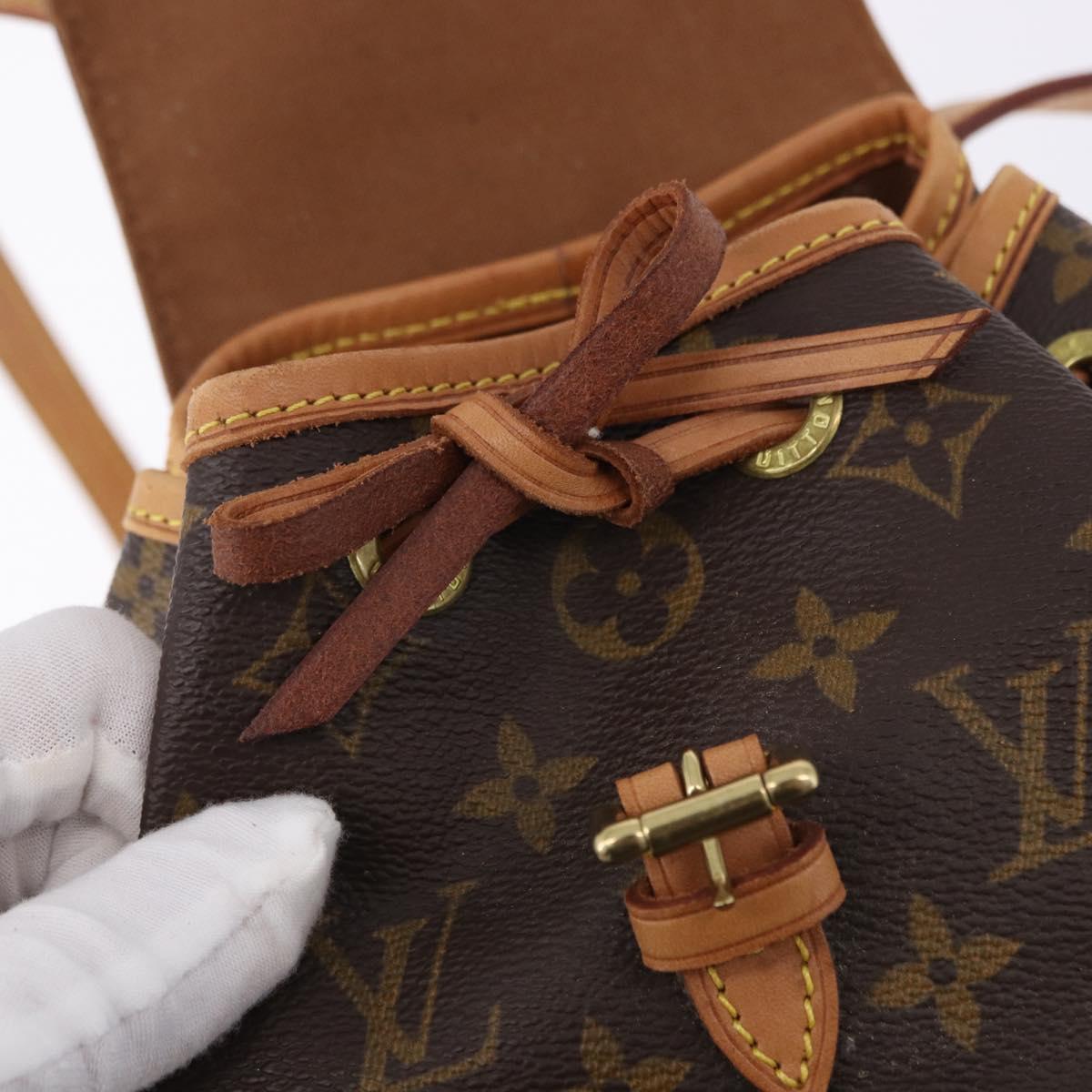 LOUIS VUITTON Monogram Montsouris PM Backpack M51137 LV Auth ep15175V