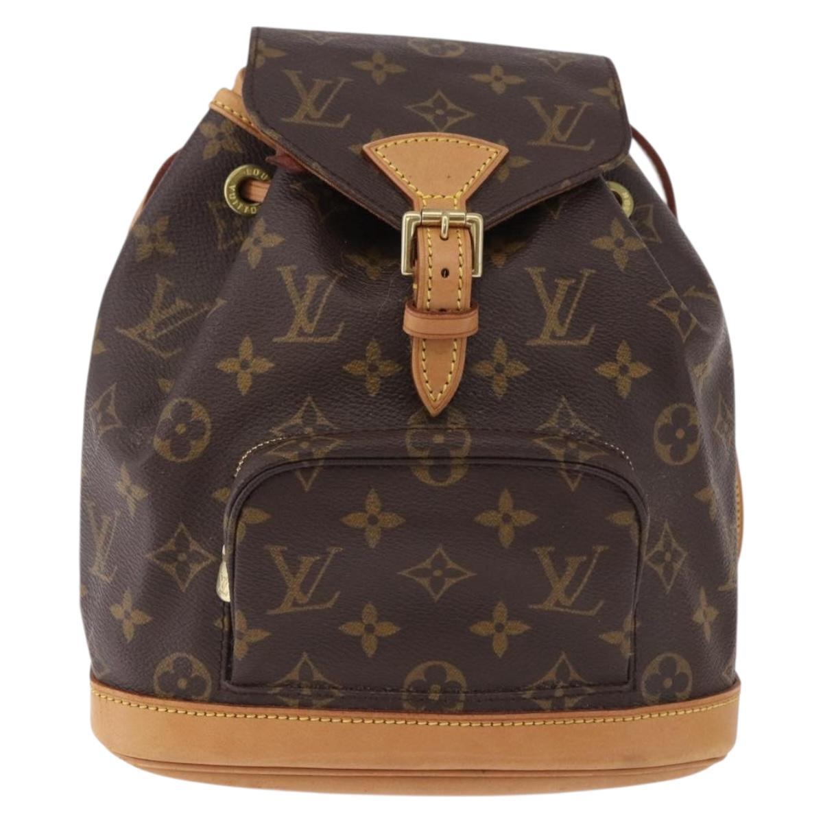 LOUIS VUITTON Monogram Montsouris PM Backpack M51137 LV Auth ep15175V