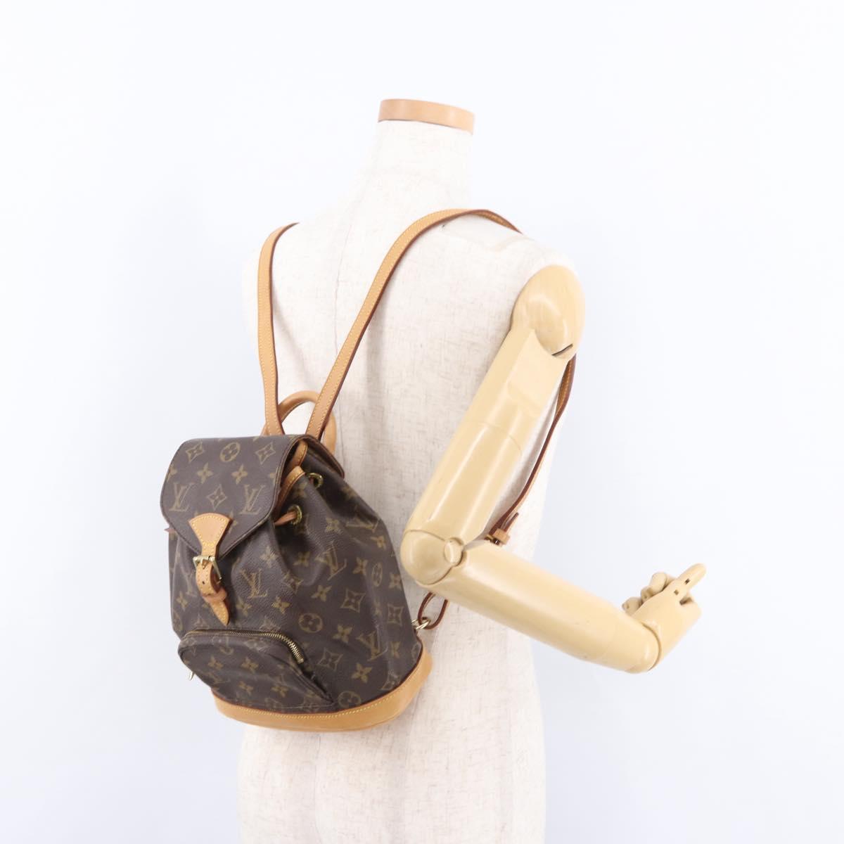 LOUIS VUITTON Monogram Montsouris PM Backpack M51137 LV Auth ep15175V