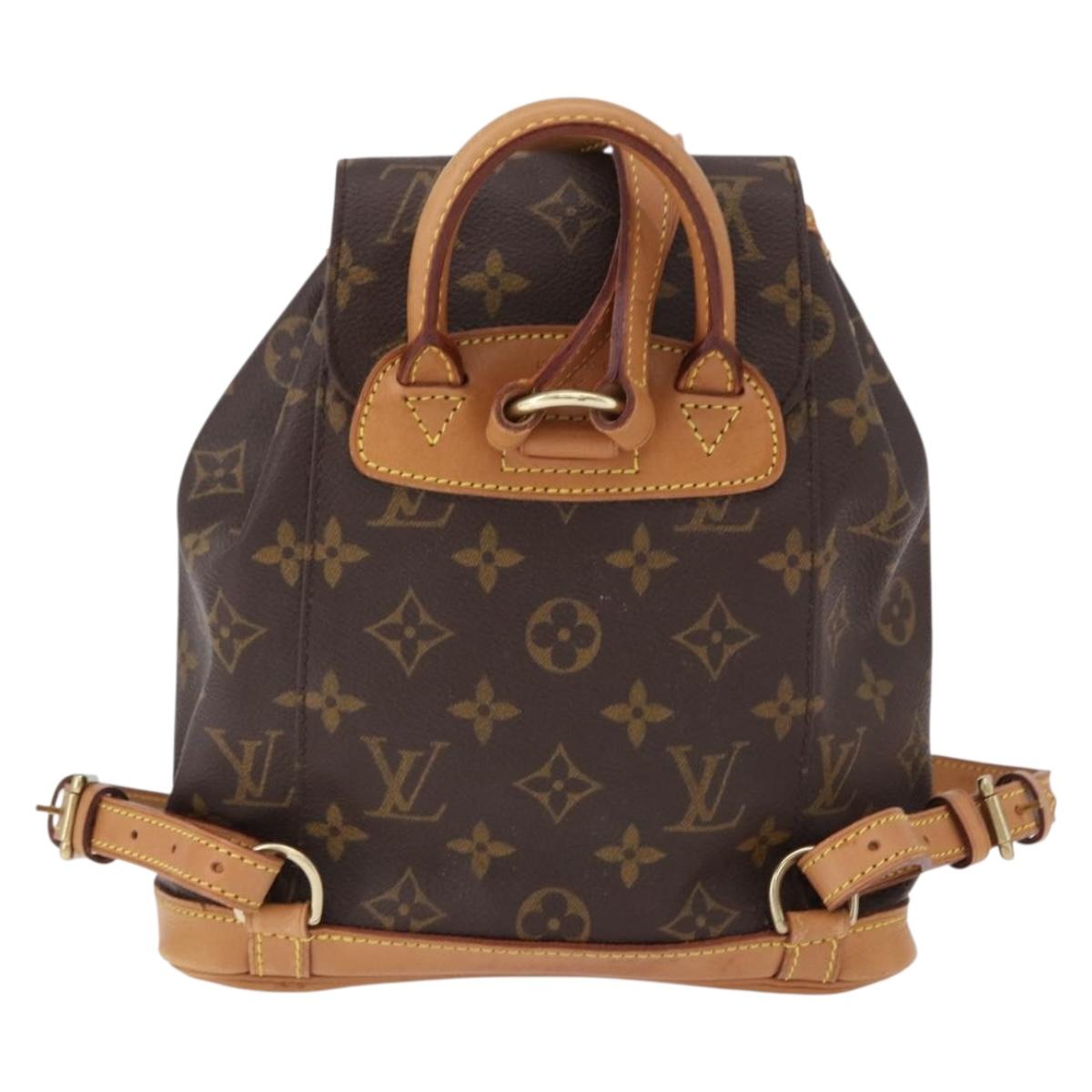 LOUIS VUITTON Monogram Montsouris PM Backpack M51137 LV Auth ep15175V