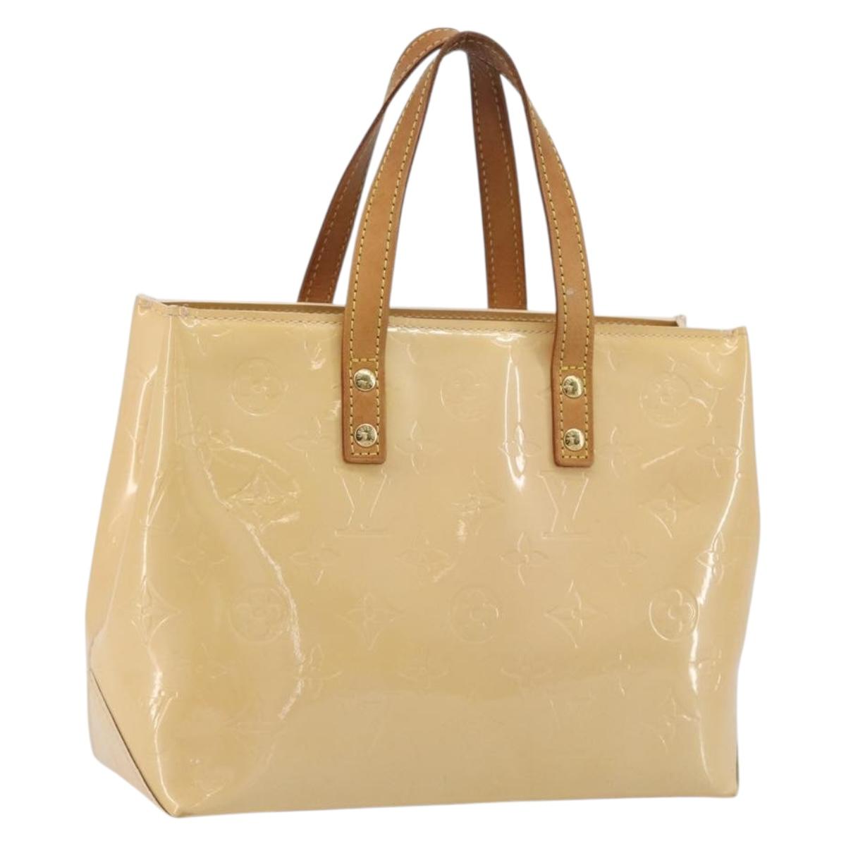 LOUIS VUITTON Monogram Vernis Reade PM Bag Marshmallow Pink M91306 Auth ep15176