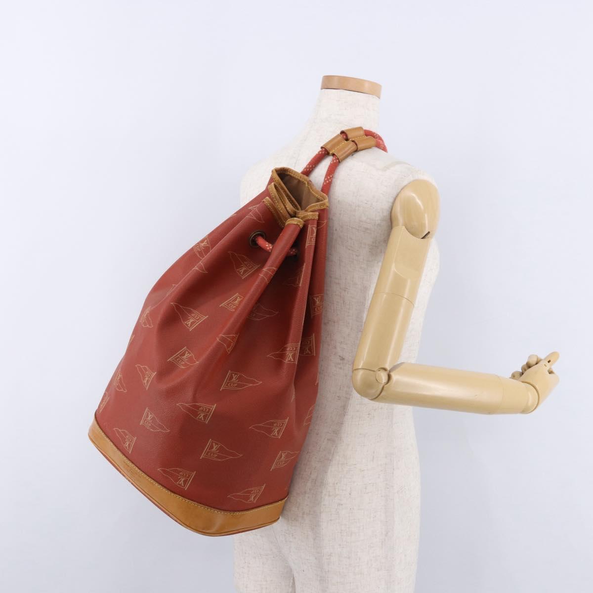 LOUIS VUITTON LV Cup Saint Tropez Shoulder Bag Red M80026 LV Auth ep15178