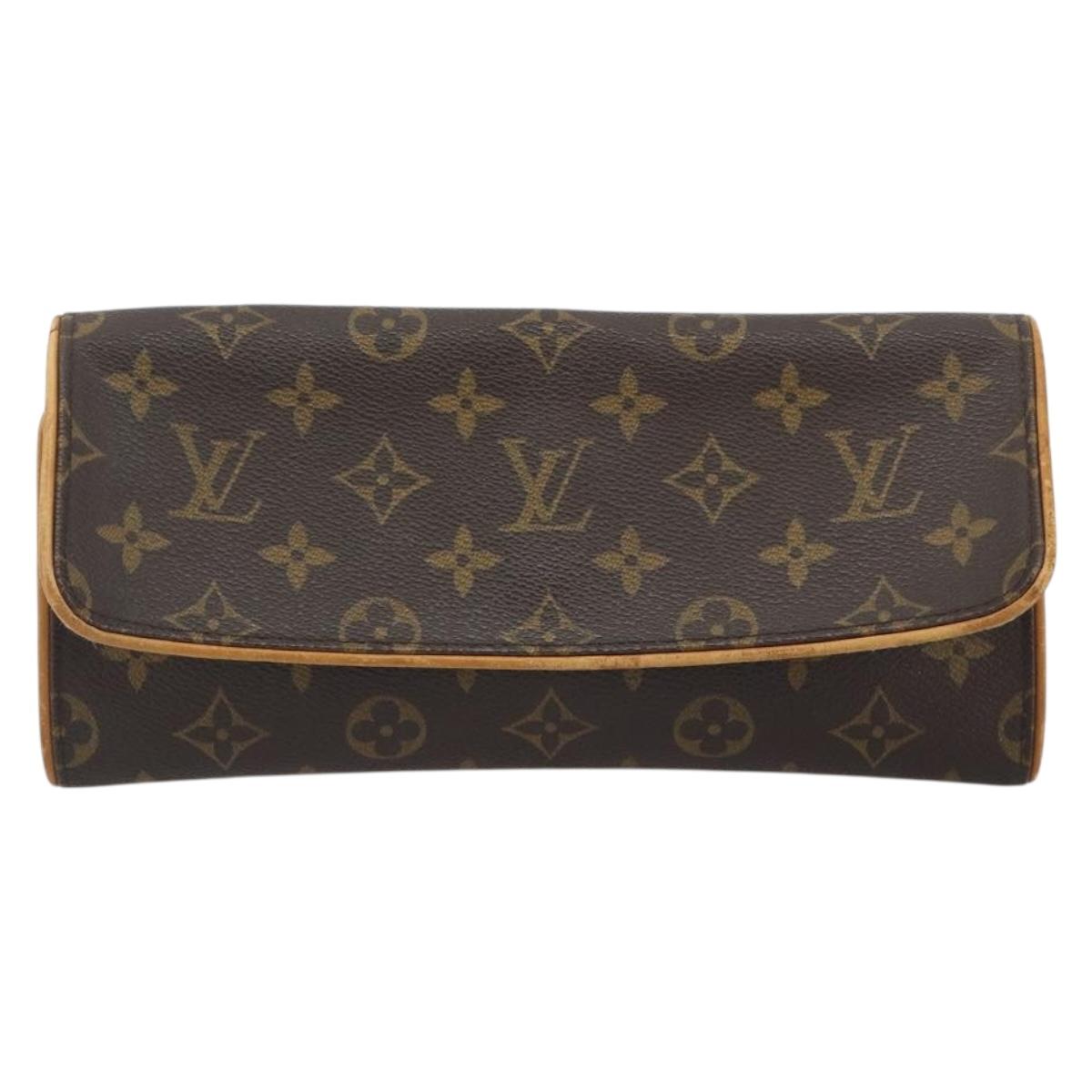 LOUIS VUITTON Monogram Pochette Twin GM Shoulder Bag M51852 LV Auth ep15180