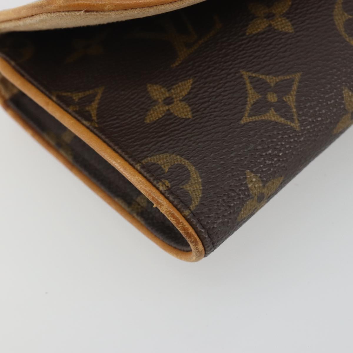 LOUIS VUITTON Monogram Pochette Twin GM Shoulder Bag M51852 LV Auth ep15180