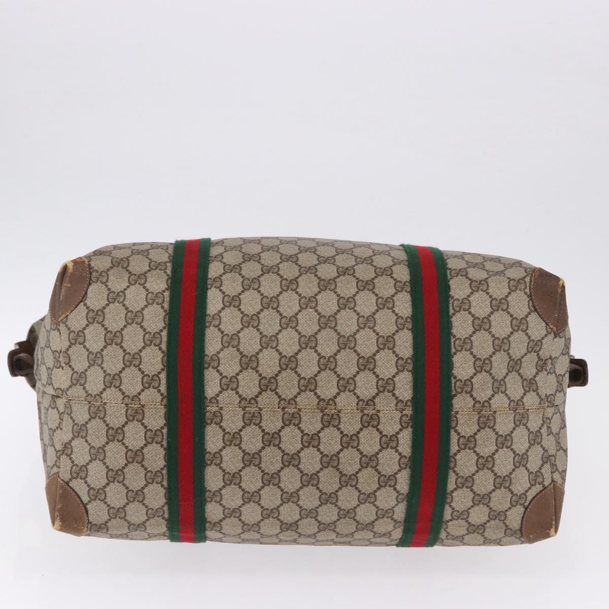 GUCCI GG Supreme Tote Bag PVC Leather Beige 89 19 012 Auth ep15184