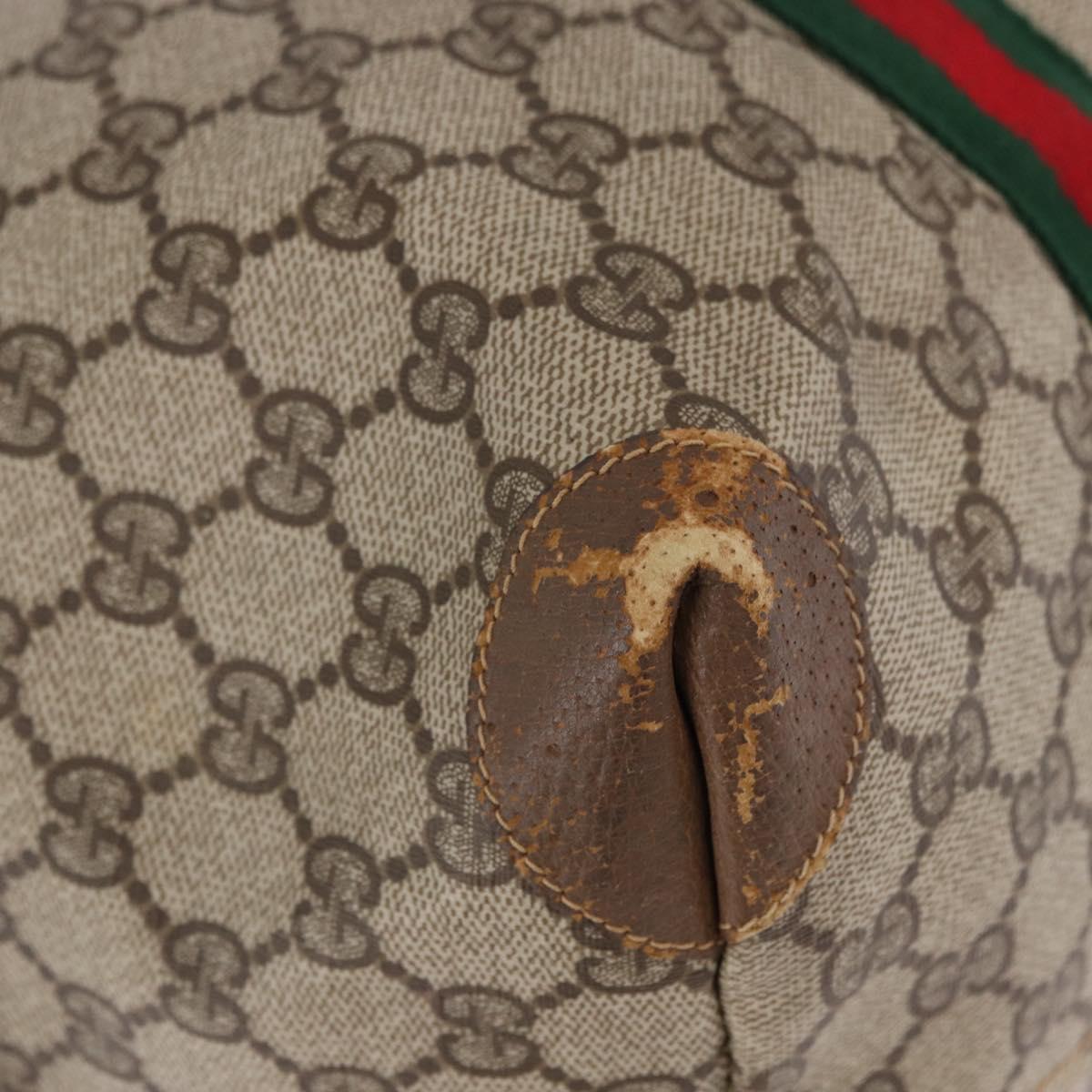 GUCCI GG Supreme Tote Bag PVC Leather Beige 89 19 012 Auth ep15184
