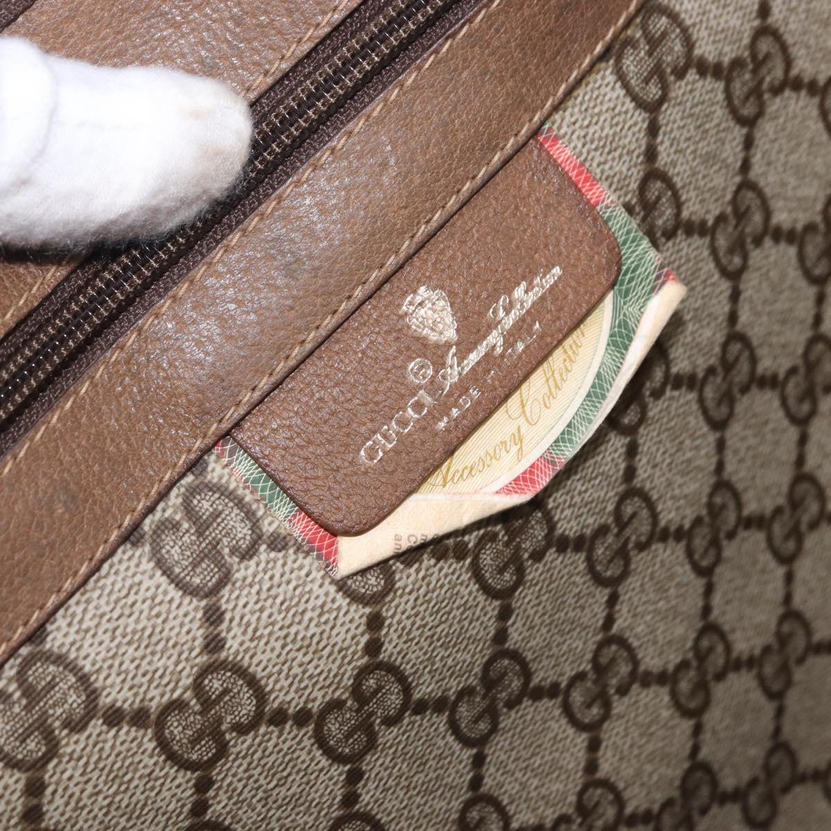 GUCCI GG Supreme Tote Bag PVC Leather Beige 89 19 012 Auth ep15184