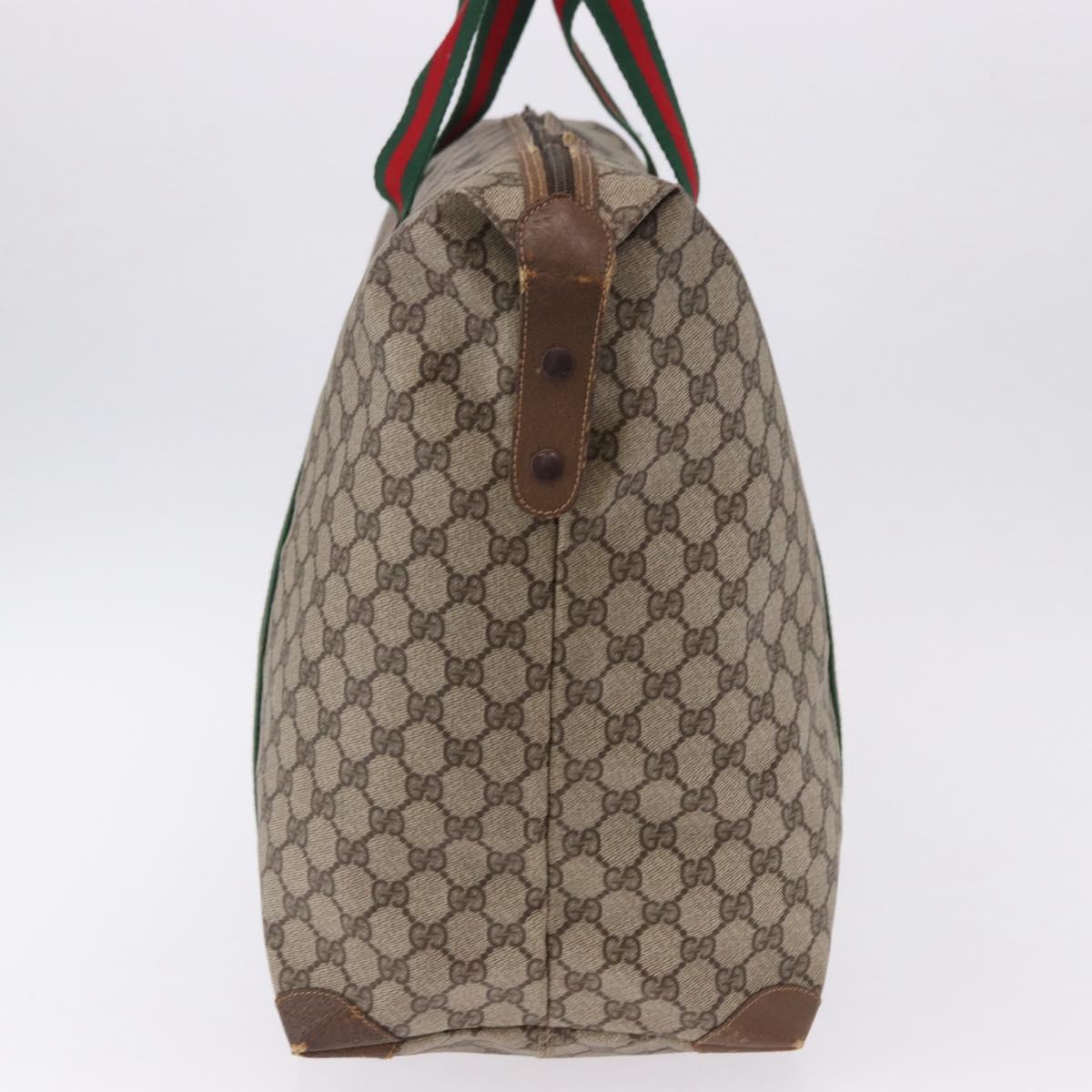 GUCCI GG Supreme Tote Bag PVC Leather Beige 89 19 012 Auth ep15184