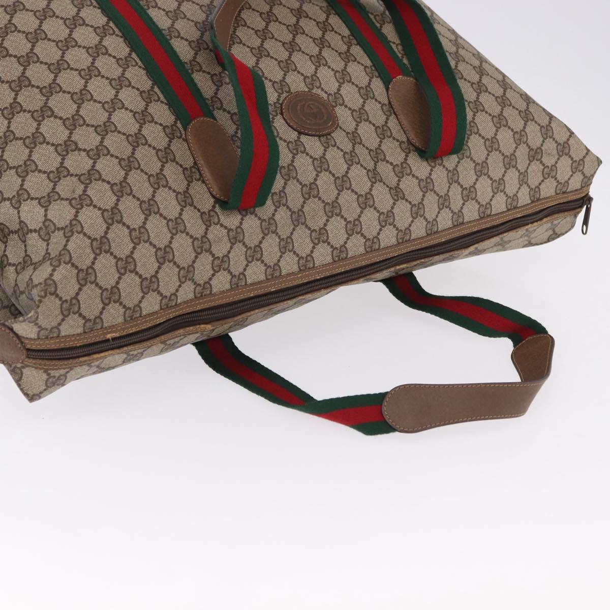 GUCCI GG Supreme Tote Bag PVC Leather Beige 89 19 012 Auth ep15184