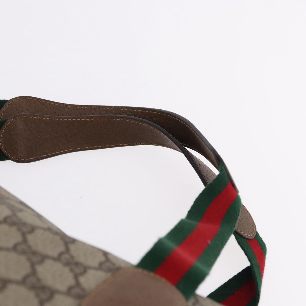 GUCCI GG Supreme Tote Bag PVC Leather Beige 89 19 012 Auth ep15184
