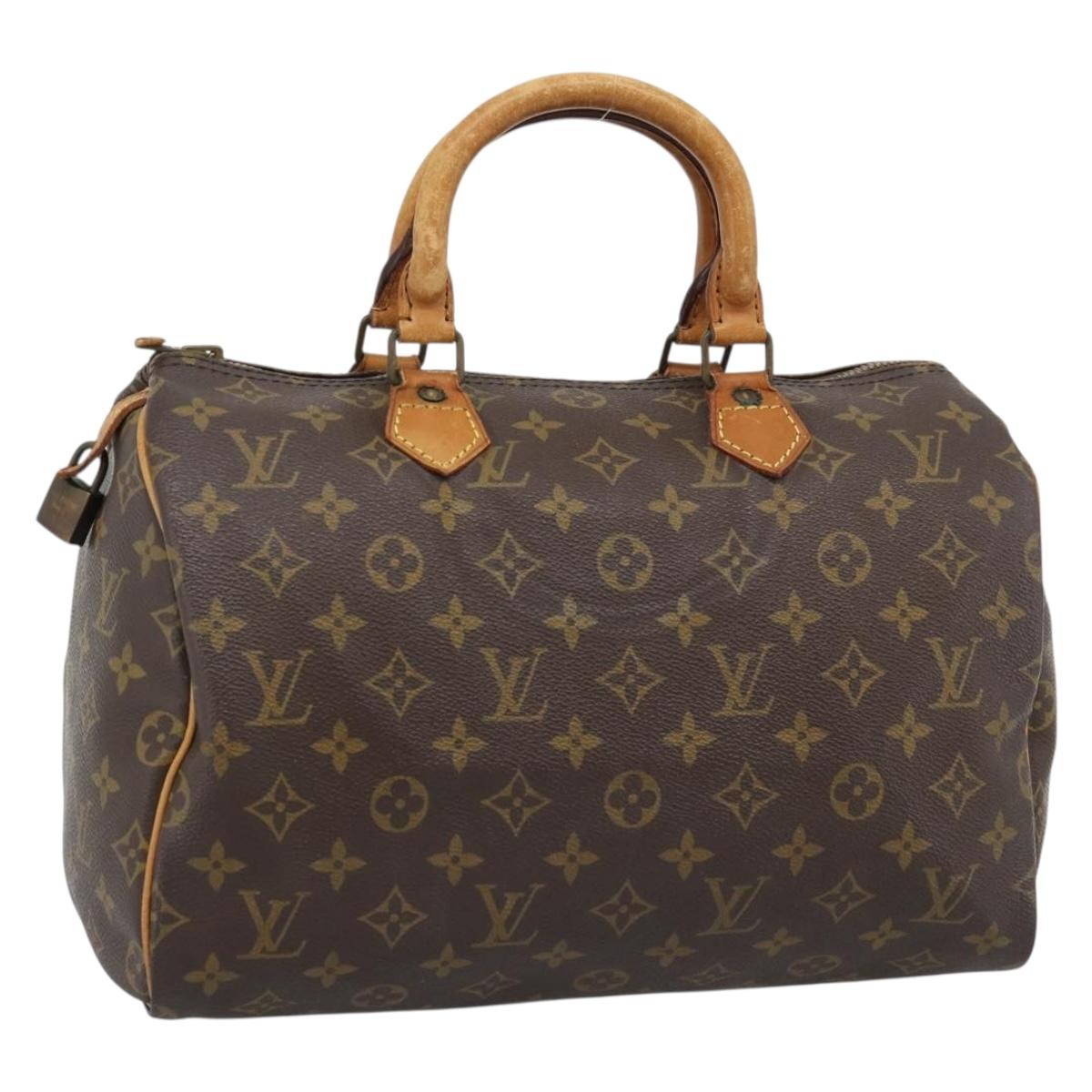 LOUIS VUITTON Monogram Speedy 30 Hand Bag M41526 LV Auth ep15187