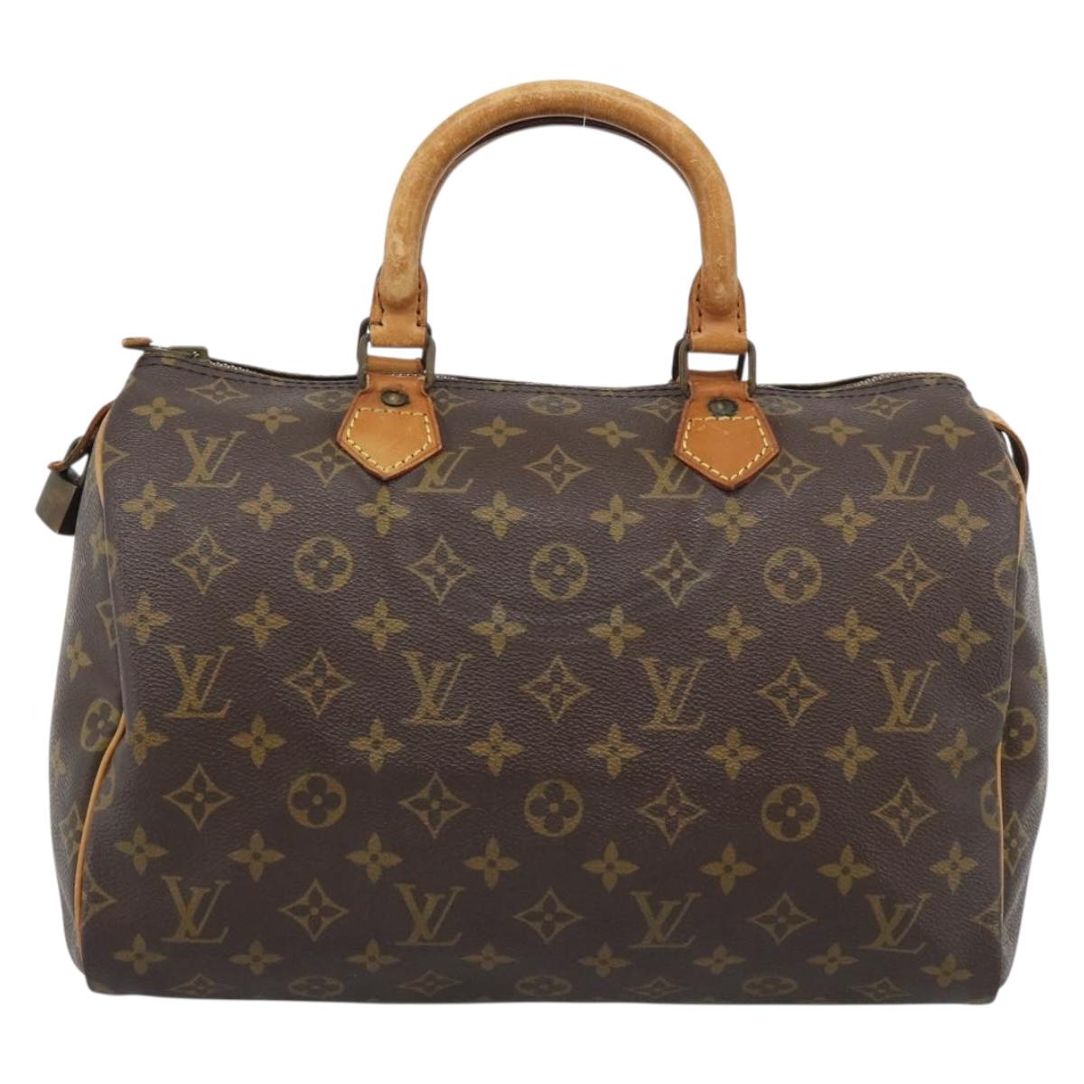 LOUIS VUITTON Monogram Speedy 30 Hand Bag M41526 LV Auth ep15187