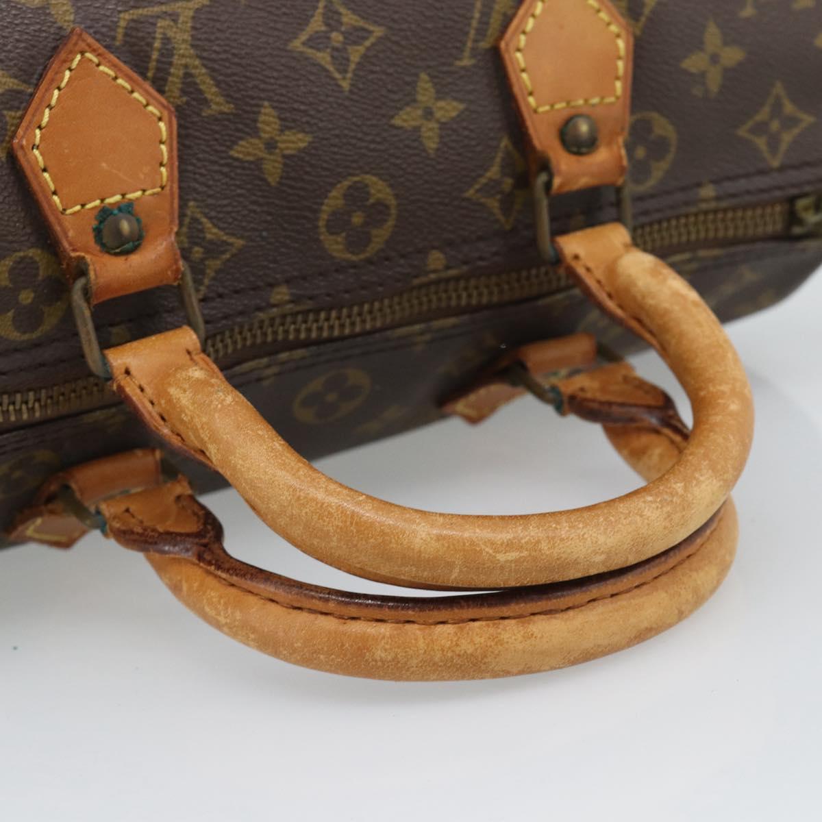 LOUIS VUITTON Monogram Speedy 30 Hand Bag M41526 LV Auth ep15187