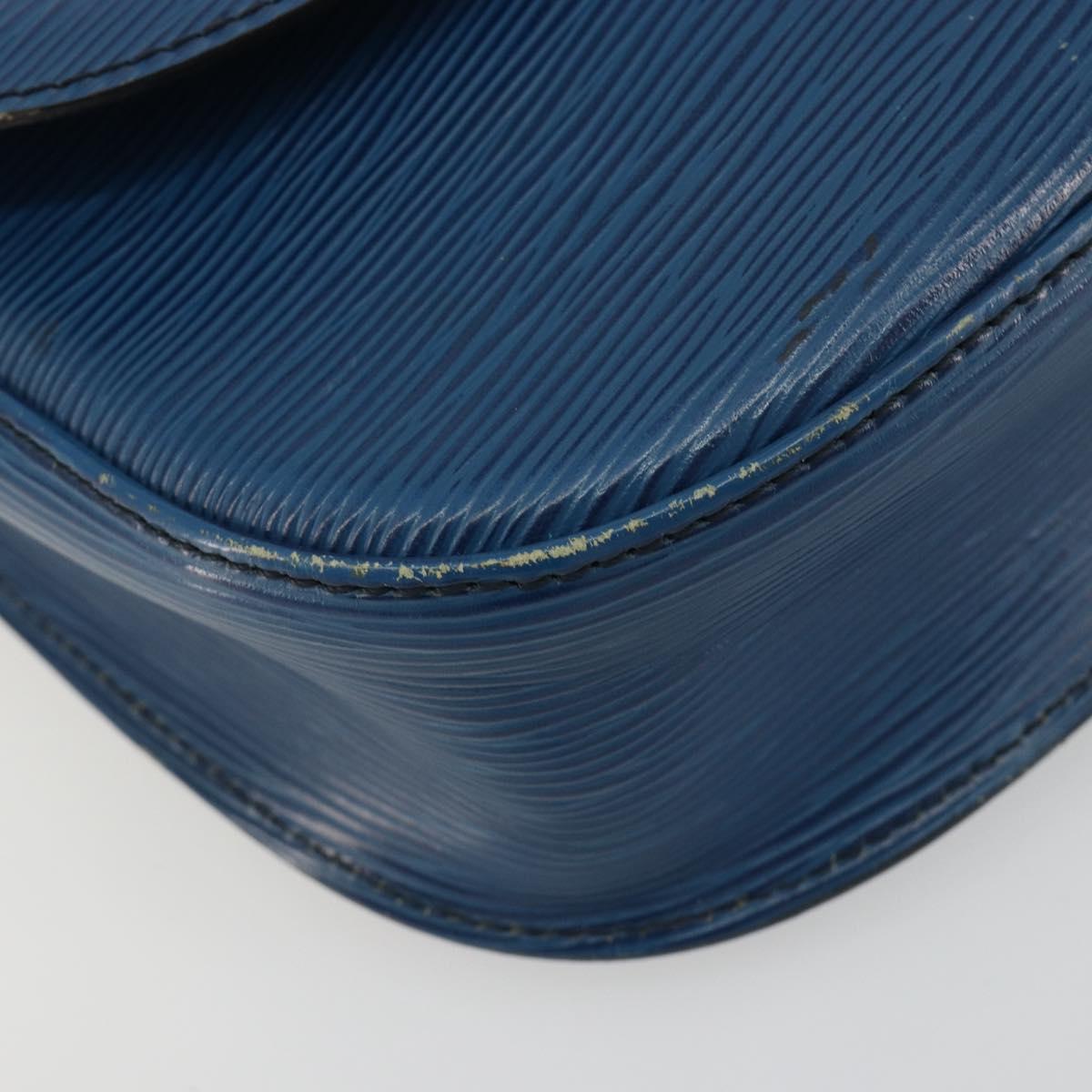 LOUIS VUITTON Epi Saint Cloud GM Shoulder Bag Blue M52195 LV Auth ep15188
