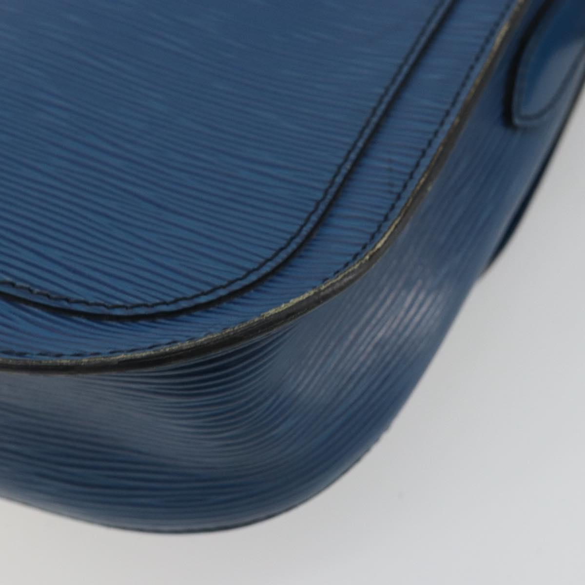 LOUIS VUITTON Epi Saint Cloud GM Shoulder Bag Blue M52195 LV Auth ep15188