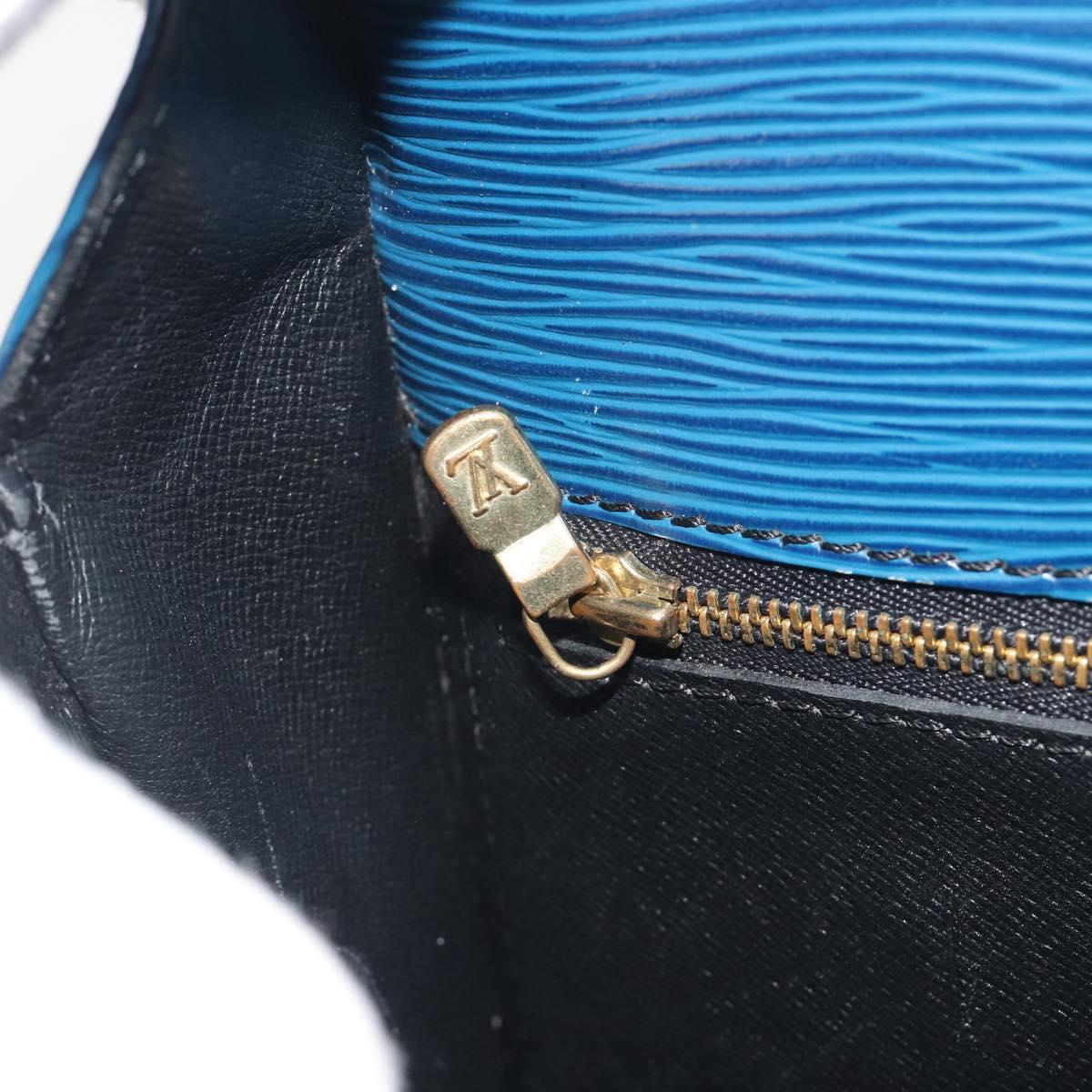 LOUIS VUITTON Epi Saint Cloud GM Shoulder Bag Blue M52195 LV Auth ep15188