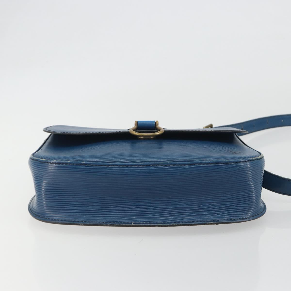 LOUIS VUITTON Epi Saint Cloud GM Shoulder Bag Blue M52195 LV Auth ep15188