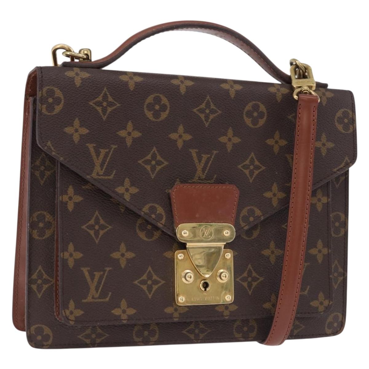 LOUIS VUITTON Monogram Monceau 26 Hand Bag 2way M51187 LV Auth ep15202