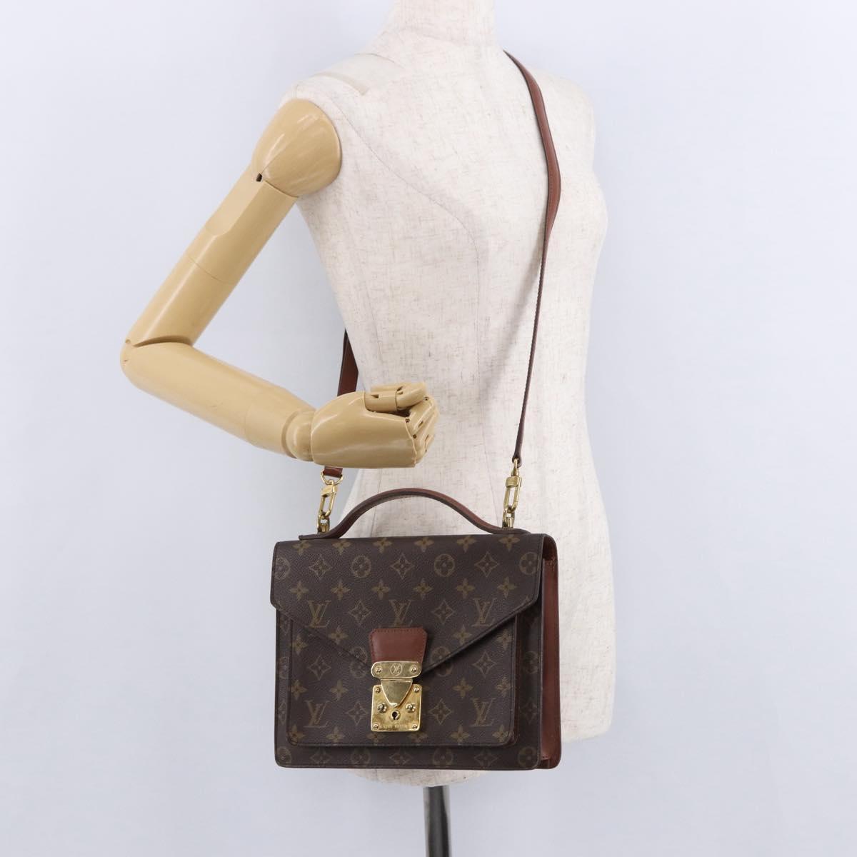 LOUIS VUITTON Monogram Monceau 26 Hand Bag 2way M51187 LV Auth ep15202