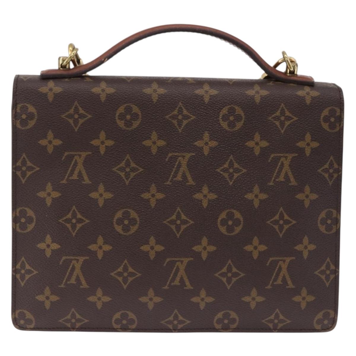 LOUIS VUITTON Monogram Monceau 26 Hand Bag 2way M51187 LV Auth ep15202