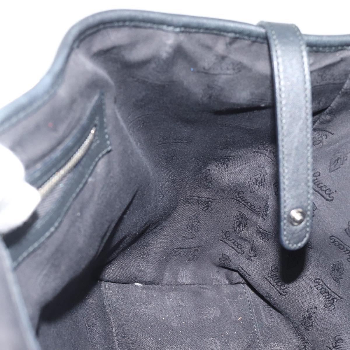 GUCCI GuccissimaGG Tote Bag Leather Black Gold 232957 Auth ep15205V