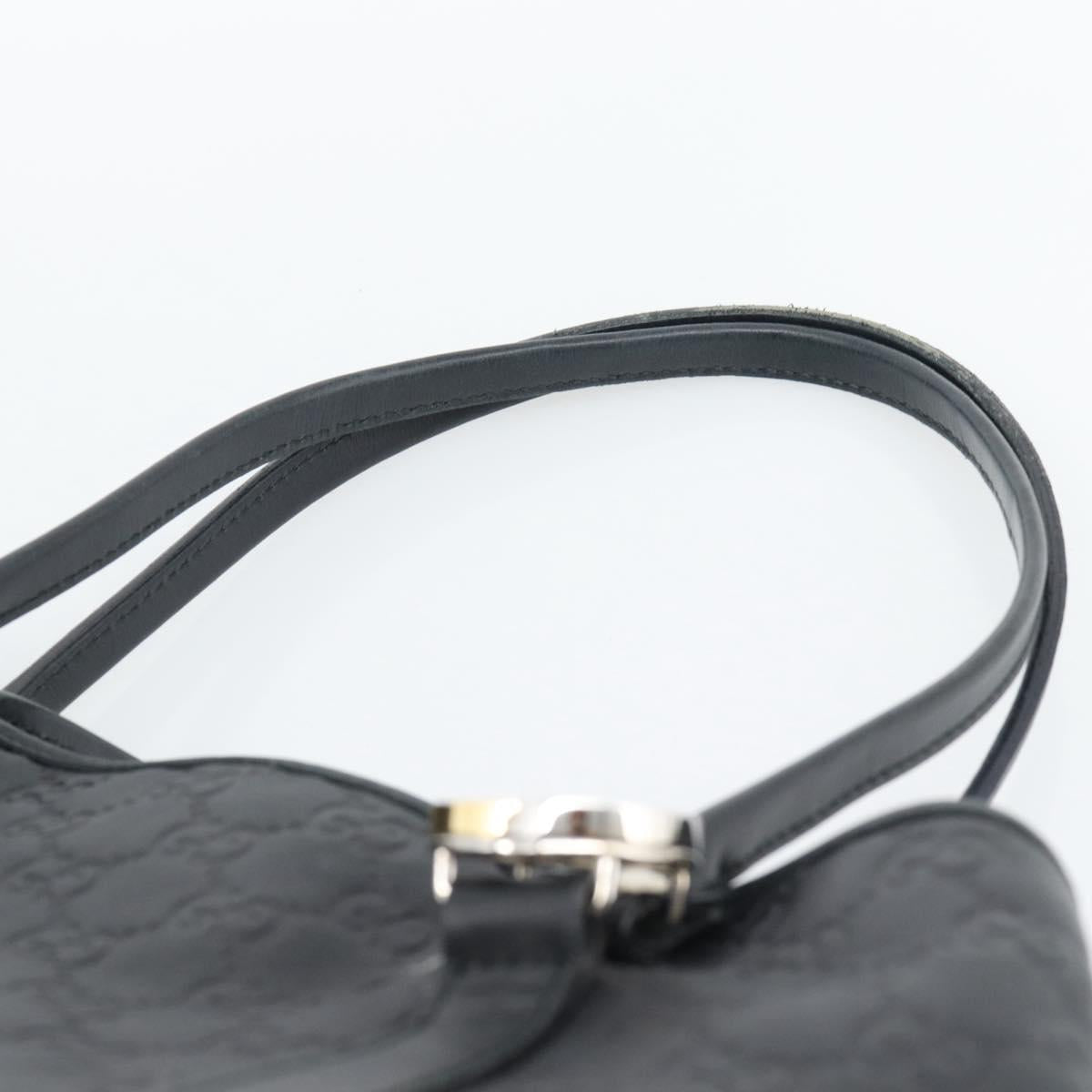 GUCCI GuccissimaGG Tote Bag Leather Black Gold 232957 Auth ep15205V