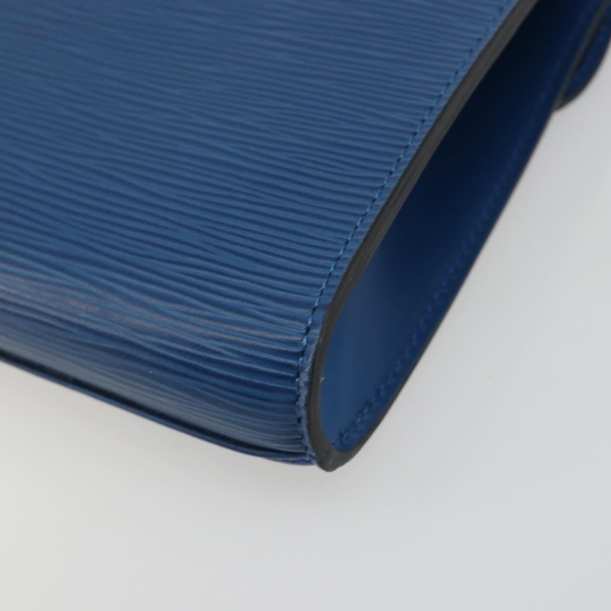 LOUIS VUITTON Epi Art Deco Clutch Bag Blue M52635 LV Auth ep15208