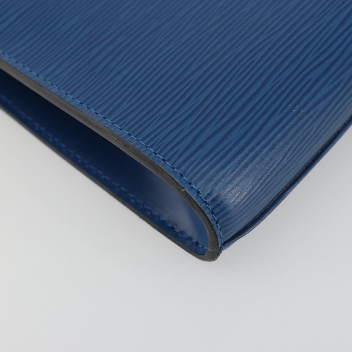 LOUIS VUITTON Epi Art Deco Clutch Bag Blue M52635 LV Auth ep15208