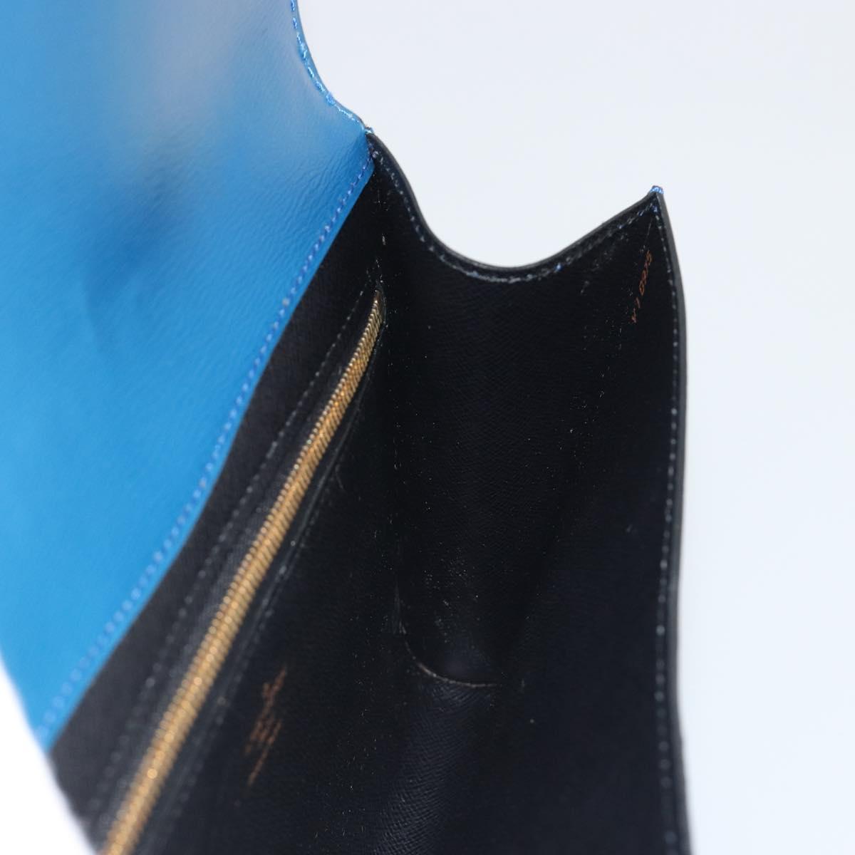 LOUIS VUITTON Epi Art Deco Clutch Bag Blue M52635 LV Auth ep15208