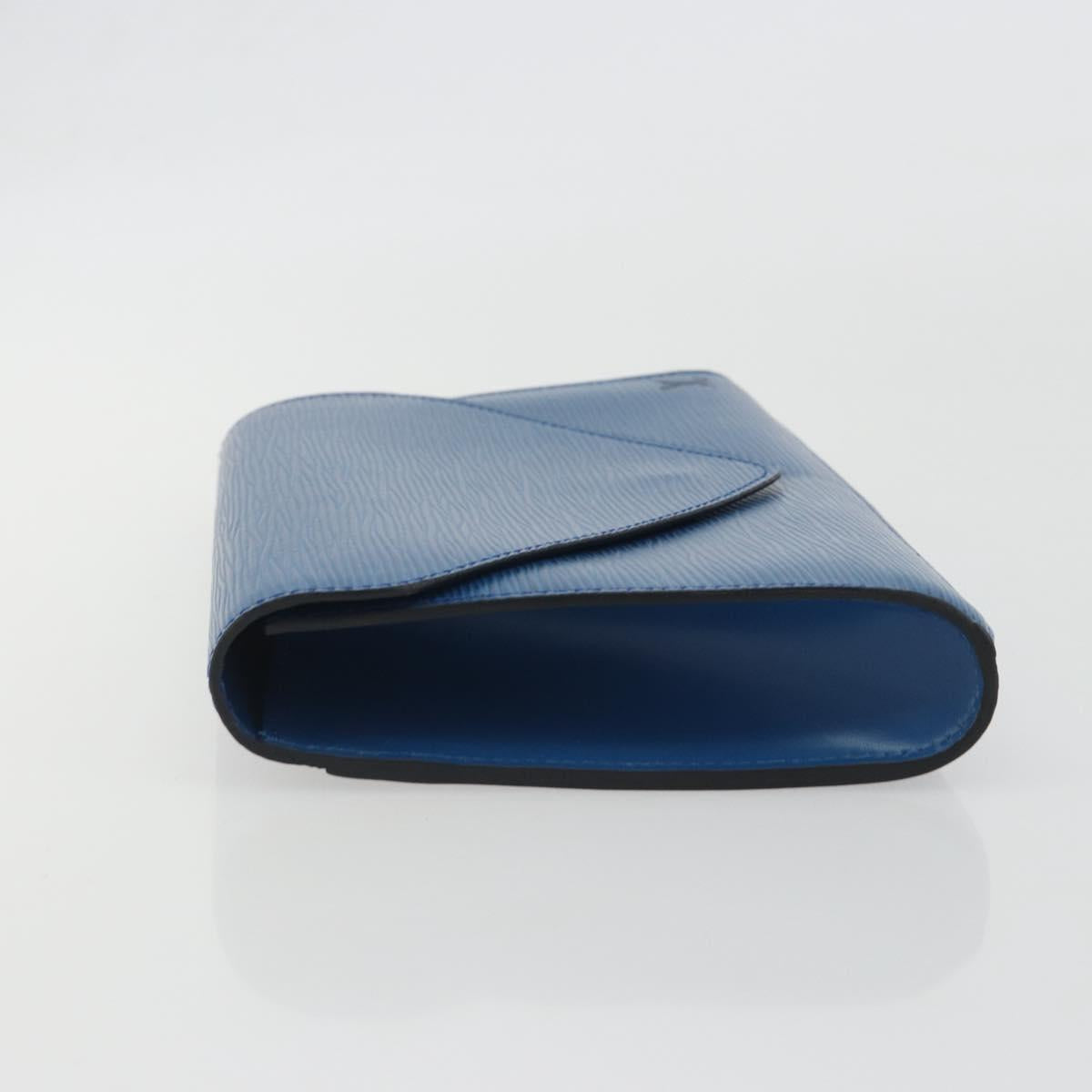 LOUIS VUITTON Epi Art Deco Clutch Bag Blue M52635 LV Auth ep15208
