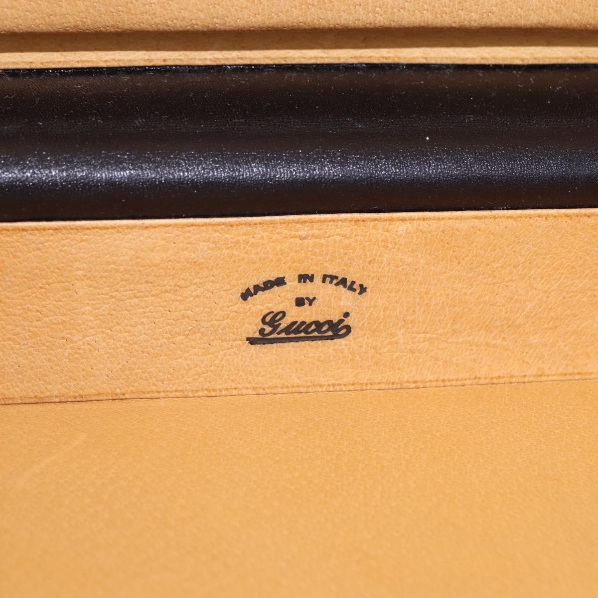 GUCCI GG Canvas Trunk Black Gold Tone Auth ep15209