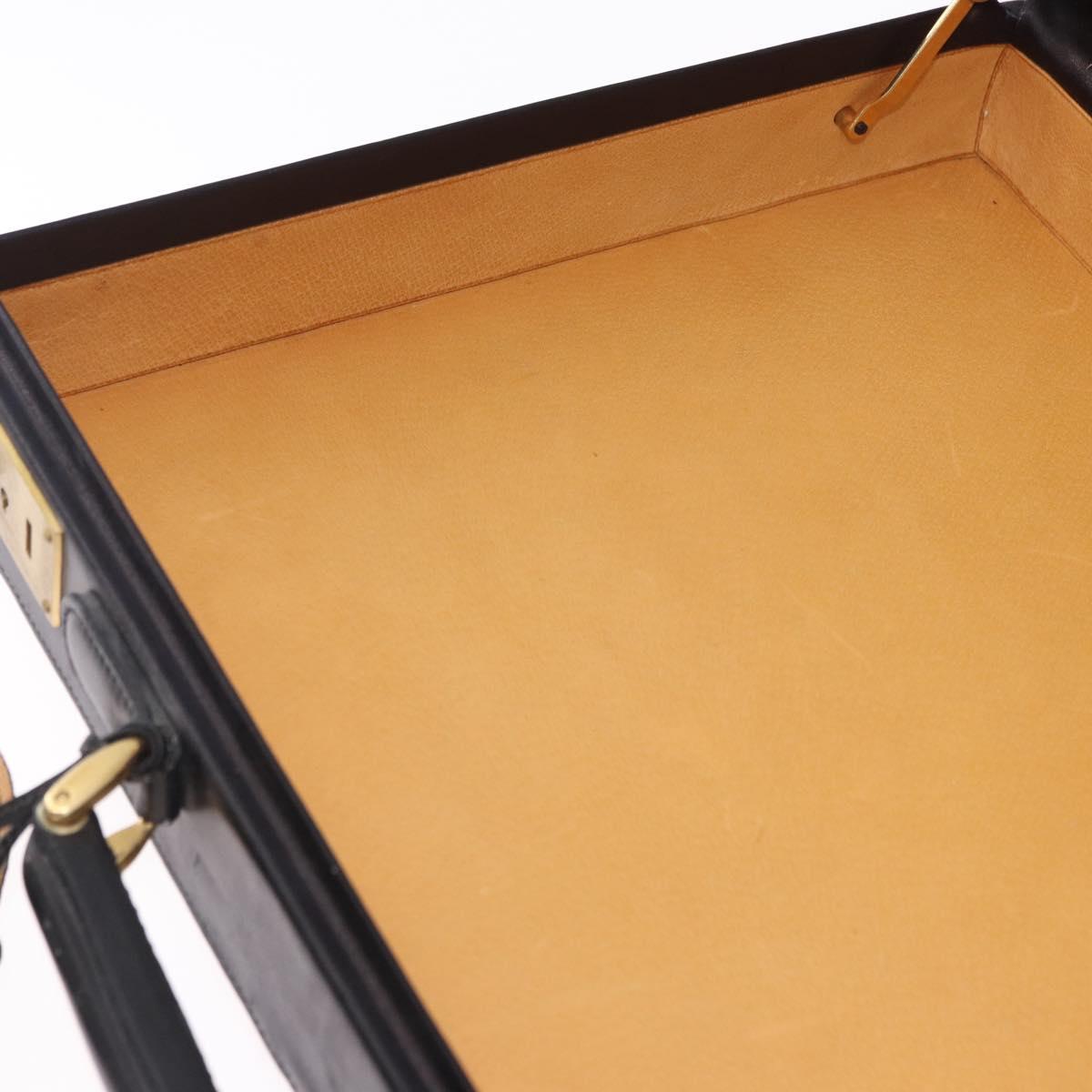 GUCCI GG Canvas Trunk Black Gold Tone Auth ep15209