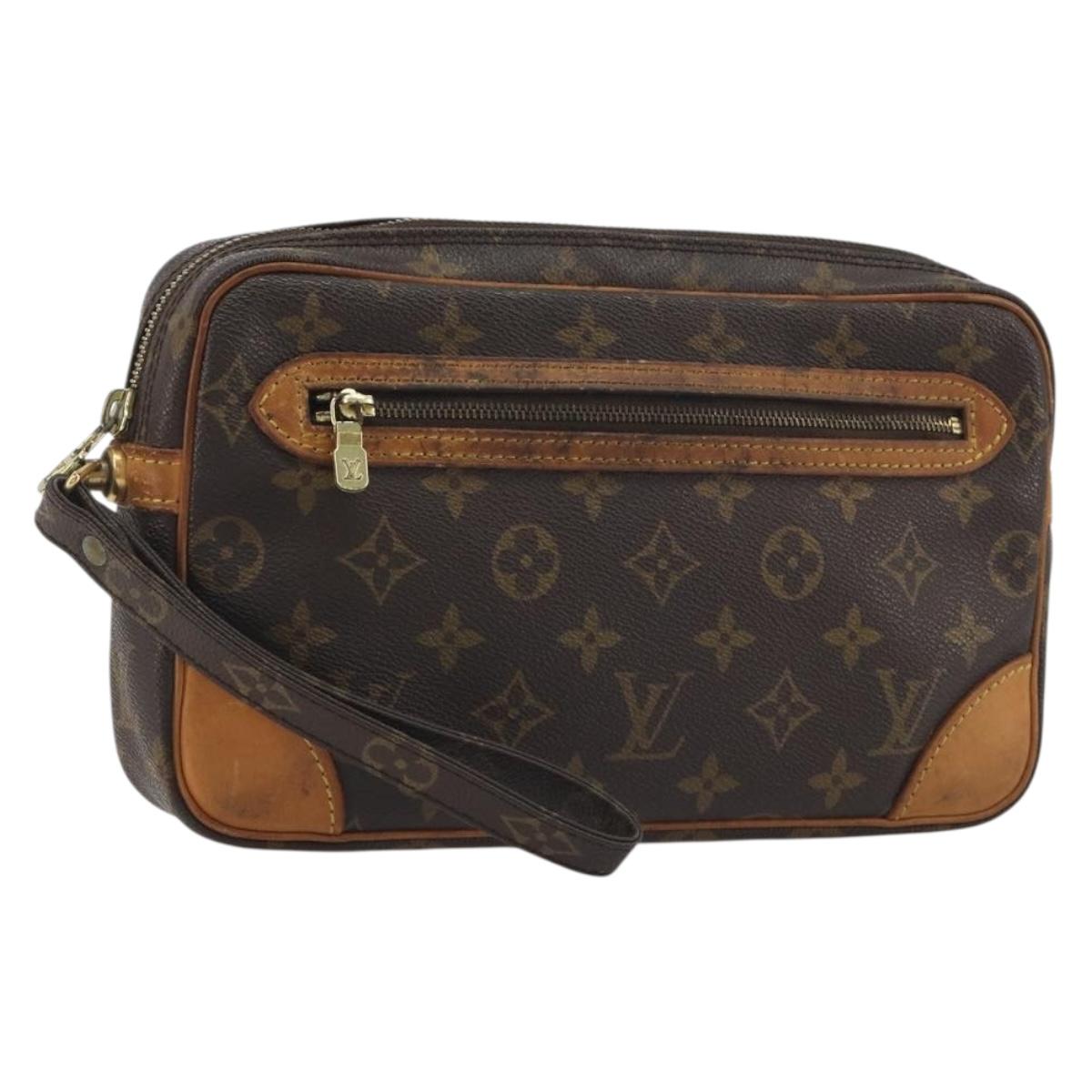 LOUIS VUITTON Monogram Marly Dragonne GM Clutch Bag M51825 LV Auth ep15213