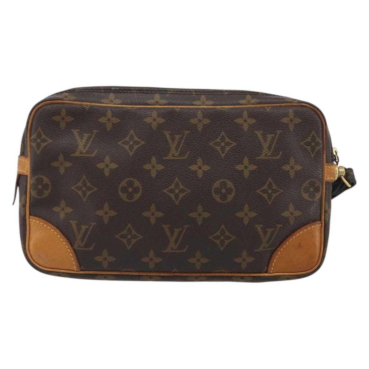 LOUIS VUITTON Monogram Marly Dragonne GM Clutch Bag M51825 LV Auth ep15213