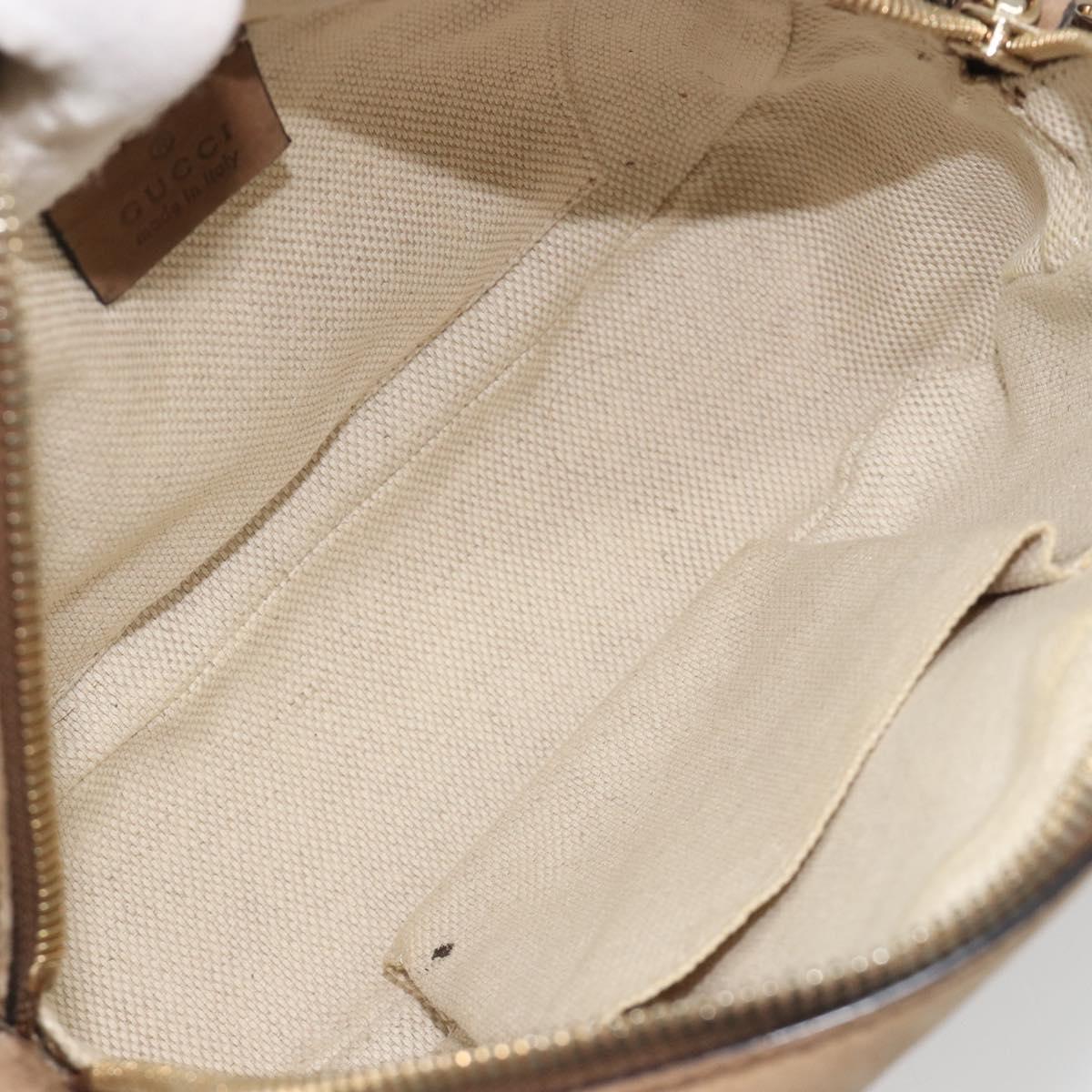 GUCCI Soho Shoulder Bag Leather Beige Gold Tone 308364 Auth ep15215
