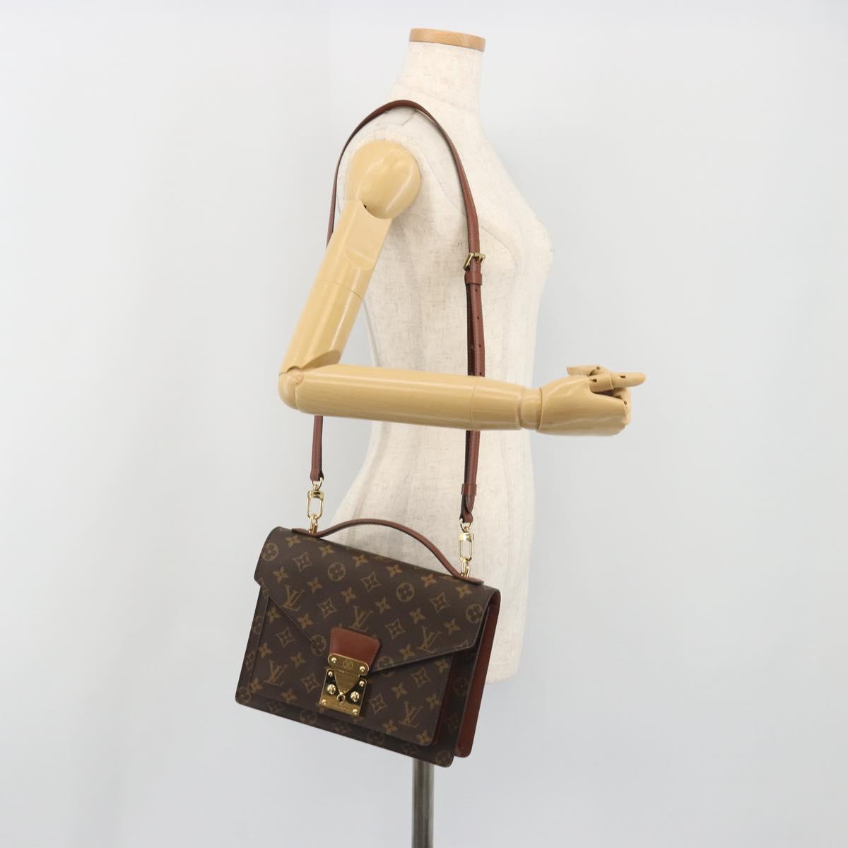 LOUIS VUITTON Monogram Monceau 26 Hand Bag 2way M51187 LV Auth ep15216