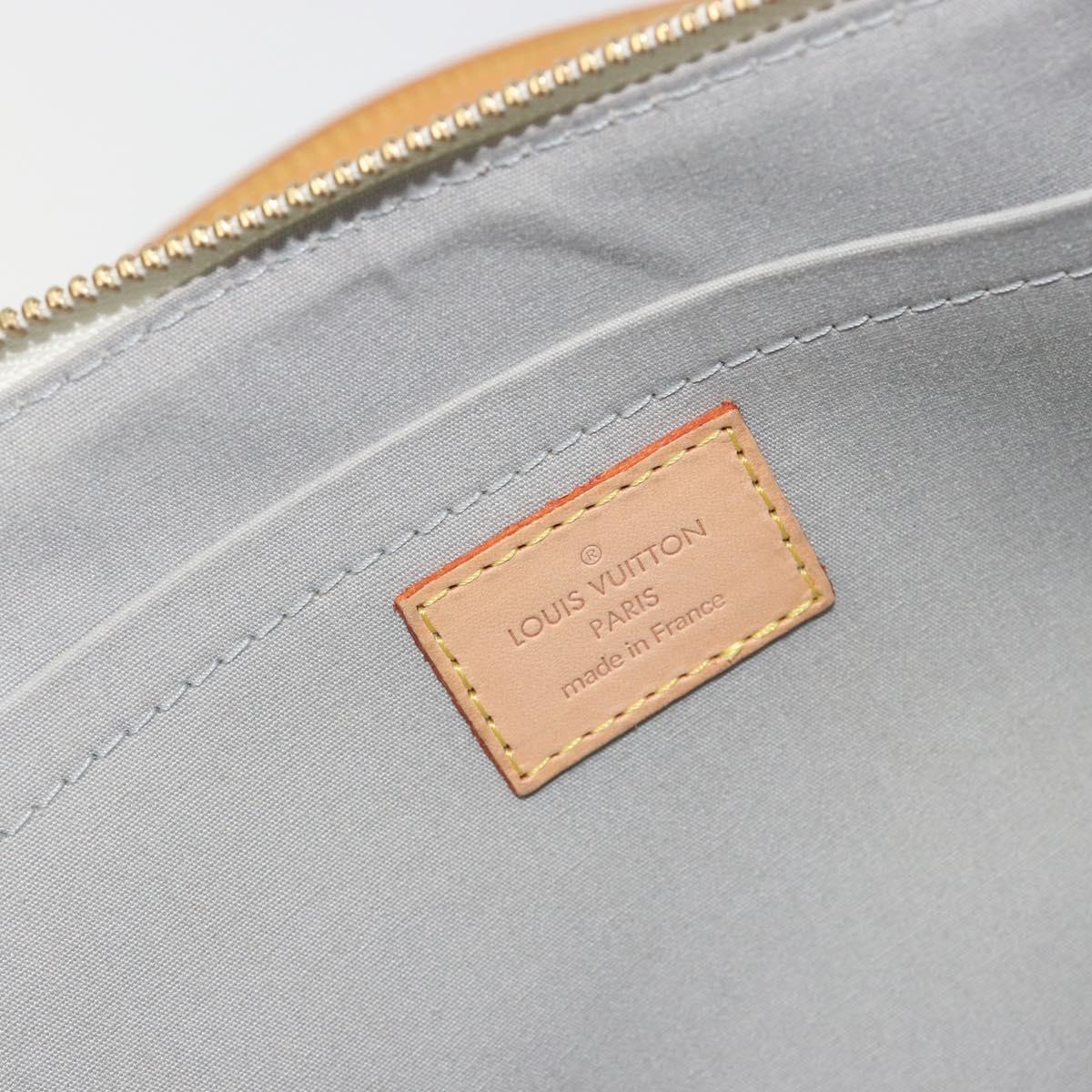 LOUIS VUITTON Monogram Vernis Rosewood Avenue Hand Bag Perle M93508 Auth ep15223
