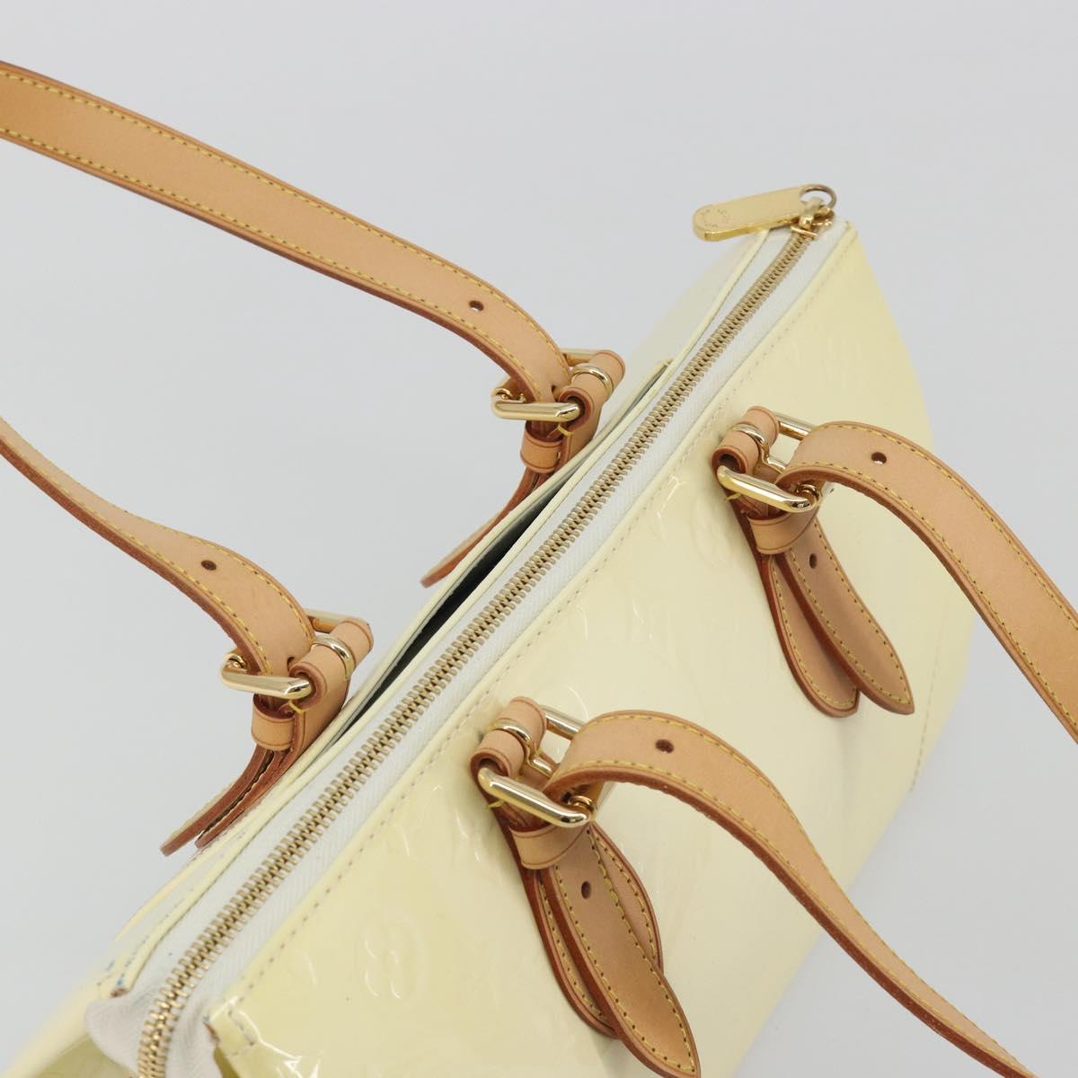 LOUIS VUITTON Monogram Vernis Rosewood Avenue Hand Bag Perle M93508 Auth ep15223