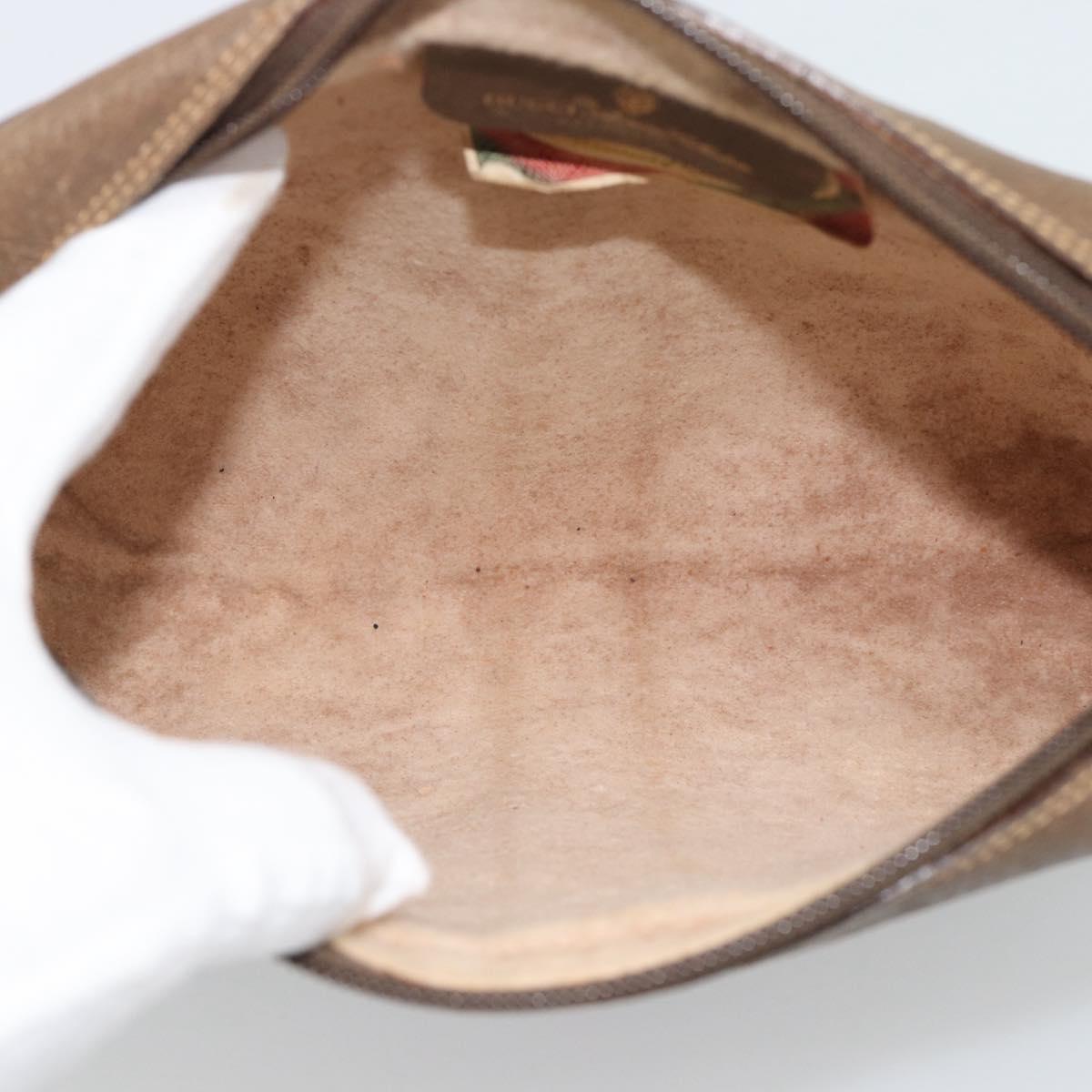 GUCCI GG Supreme Clutch Bag PVC Leather Beige 89 01 012 Auth ep15235