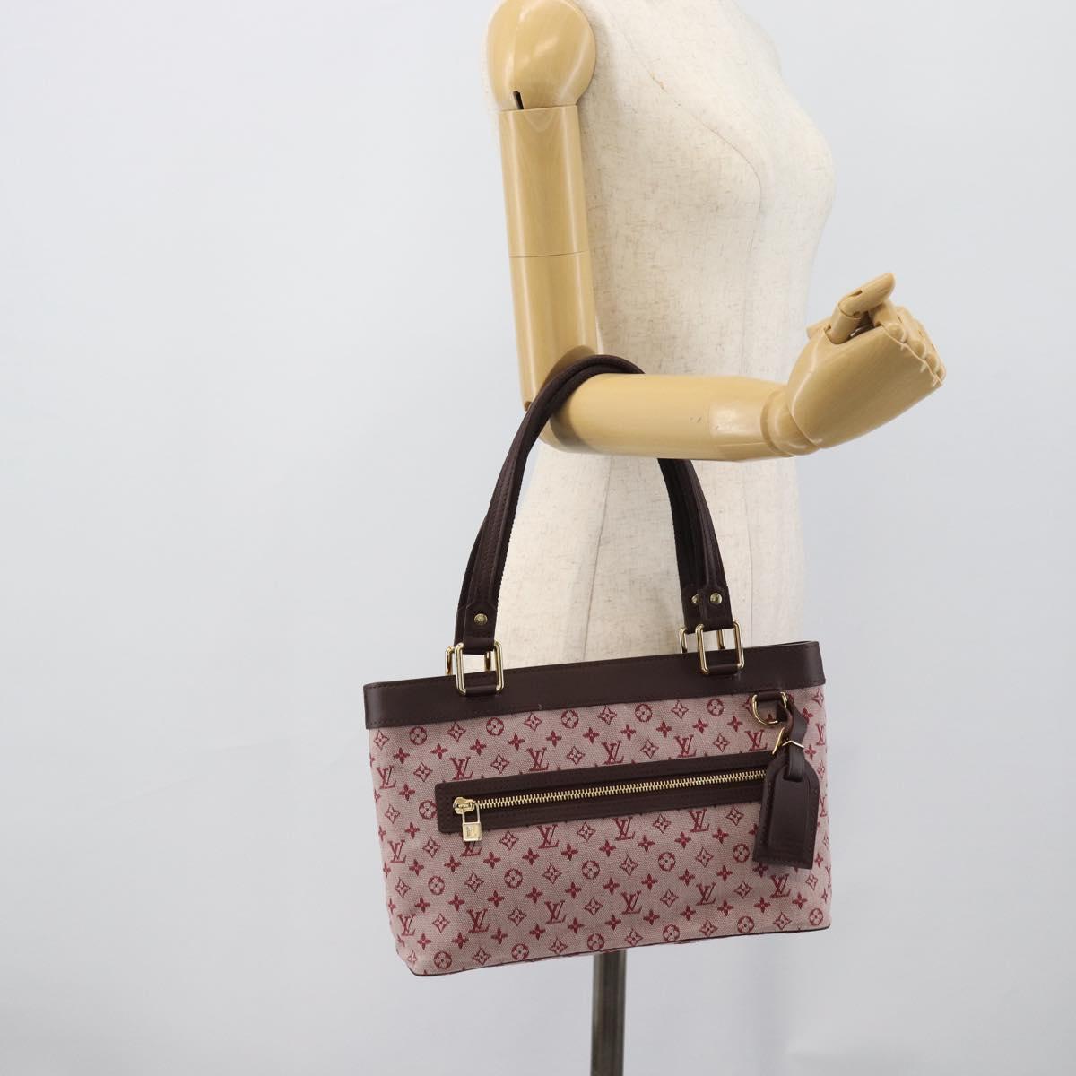 LOUIS VUITTON Monogram Mini Lucille PM Hand Bag Red M92678 LV Auth ep15236A