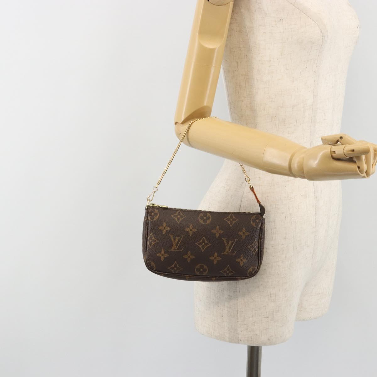LOUIS VUITTON Monogram Mini Pochette Accessoires Pouch M58009 LV Auth ep15240A