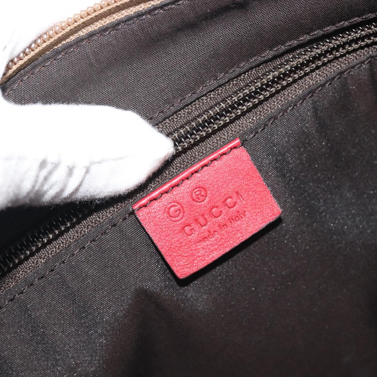 GUCCI GuccissimaGG Shoulder Bag Canvas Beige Red 257301 Auth ep15248