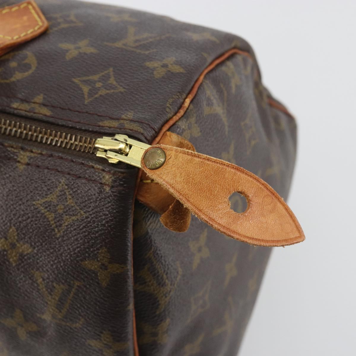LOUIS VUITTON Monogram Speedy 30 Hand Bag M41526 LV Auth ep15249