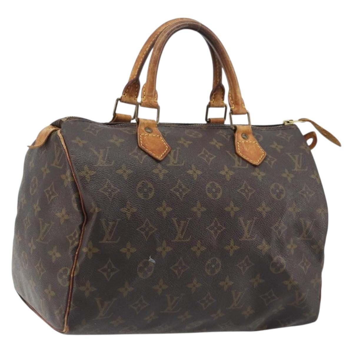 LOUIS VUITTON Monogram Speedy 30 Hand Bag M41526 LV Auth ep15249