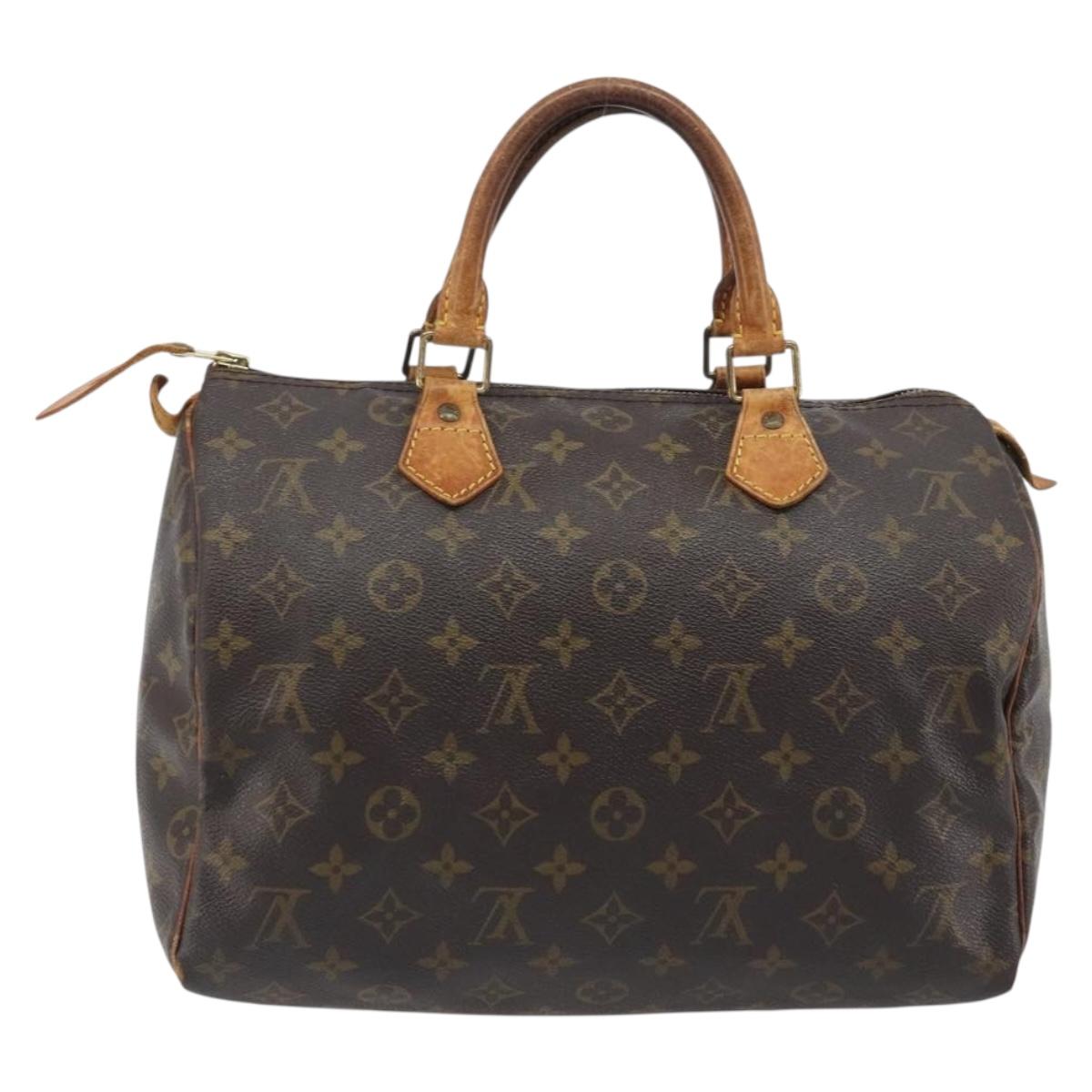 LOUIS VUITTON Monogram Speedy 30 Hand Bag M41526 LV Auth ep15249